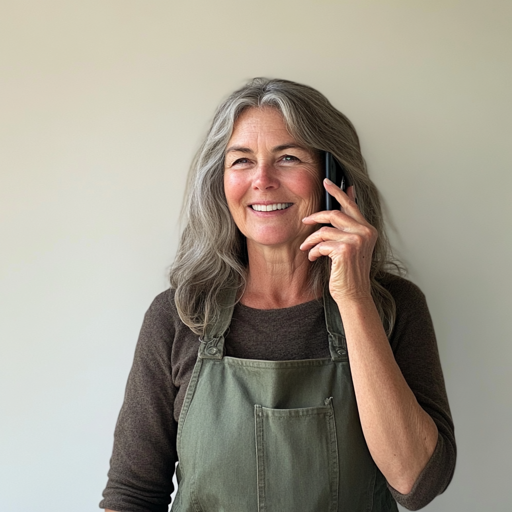 Une femme âgée souriante | Source : Midjourney