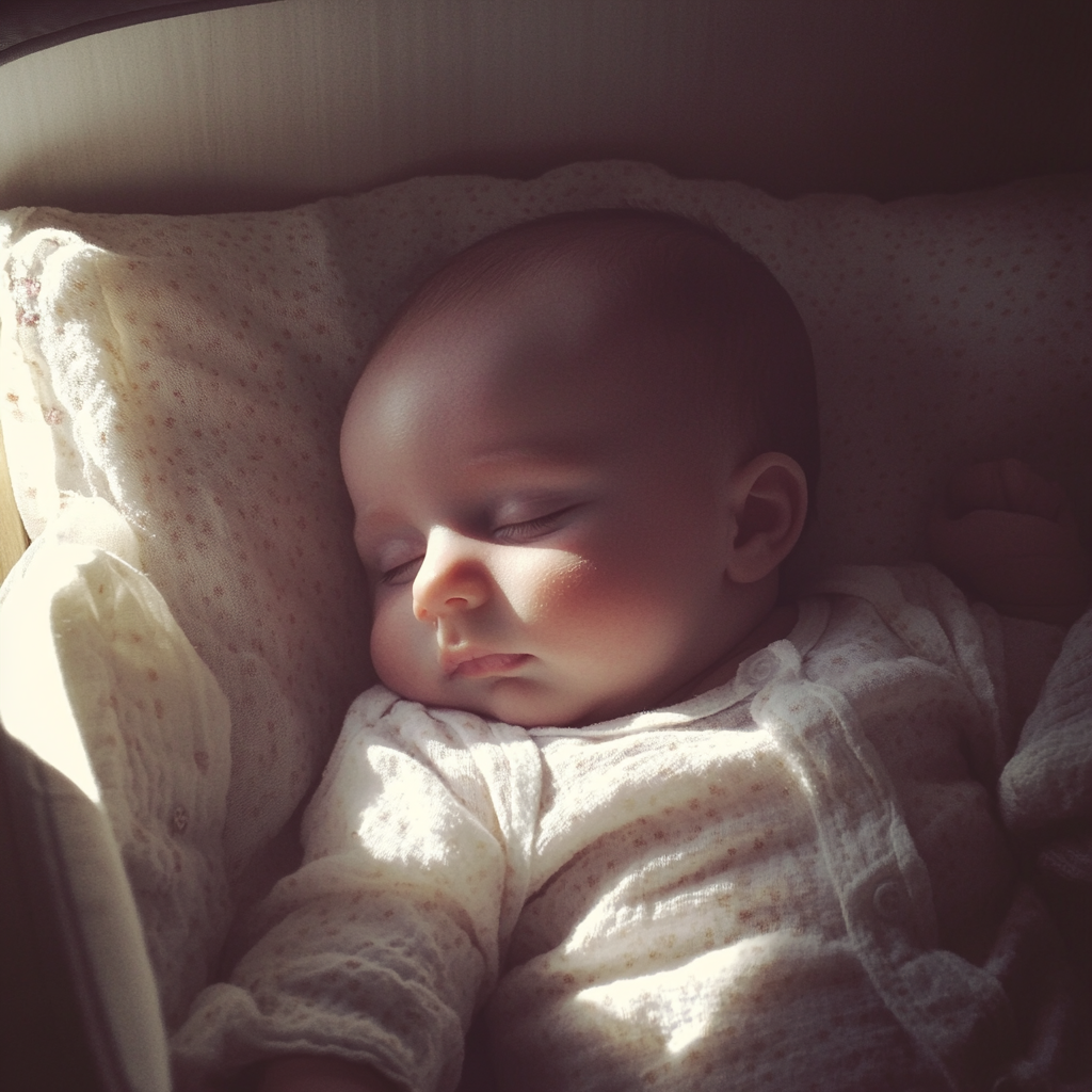 Une petite fille endormie | Source : Midjourney