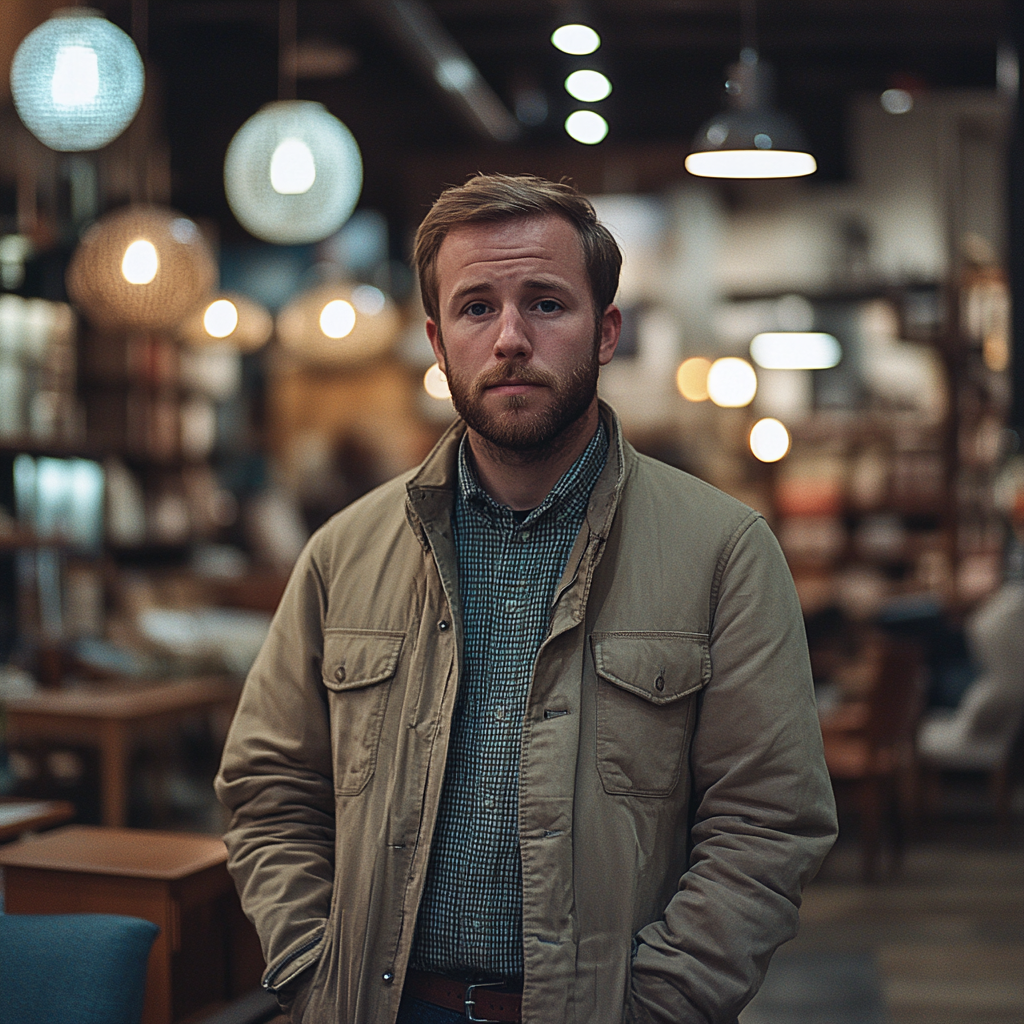 Un homme dans un magasin | Source : Midjourney