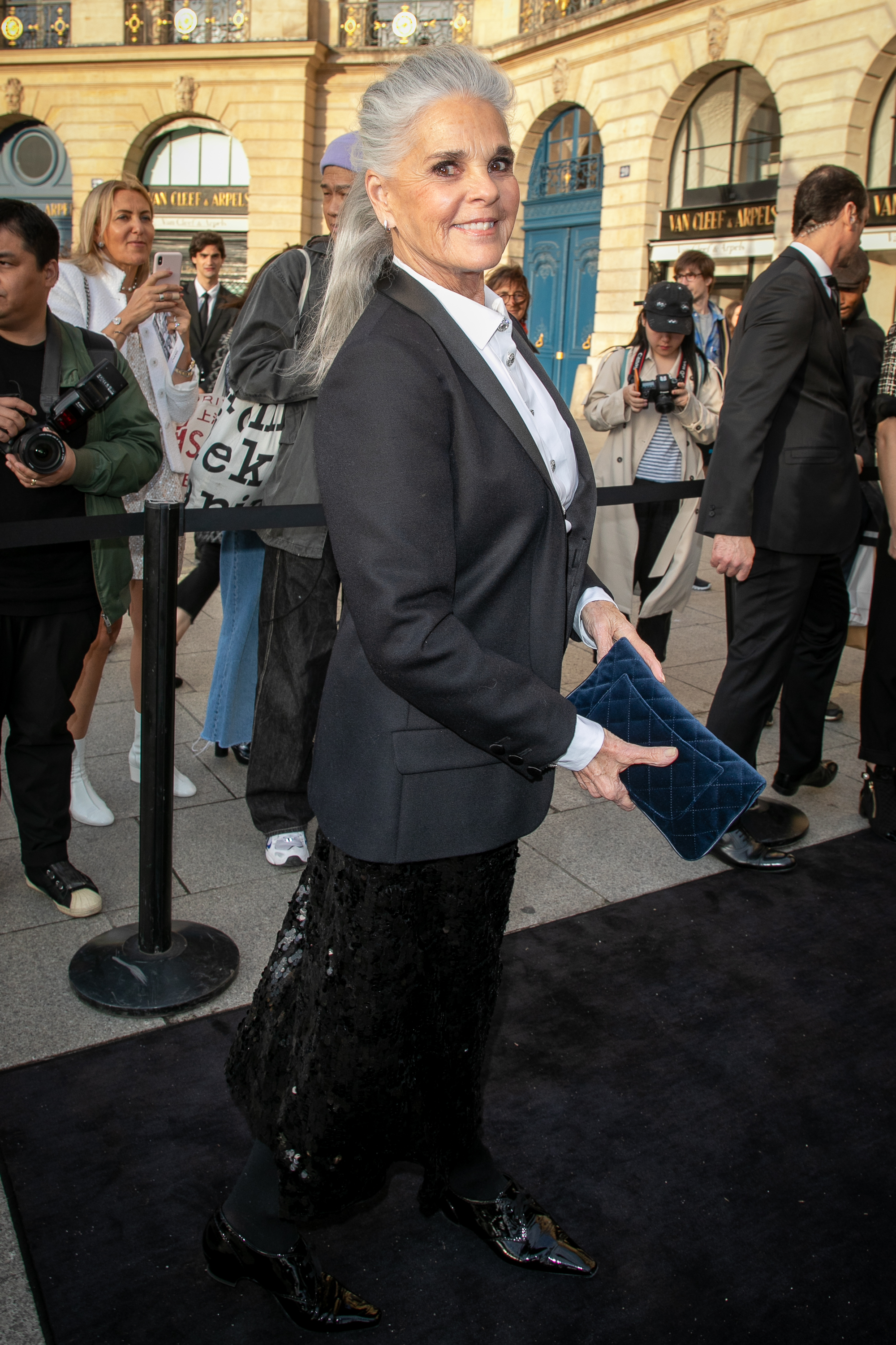 L'ancienne actrice assiste au cocktail CHANEL J12 à Paris en 2019 | Source : Getty Images