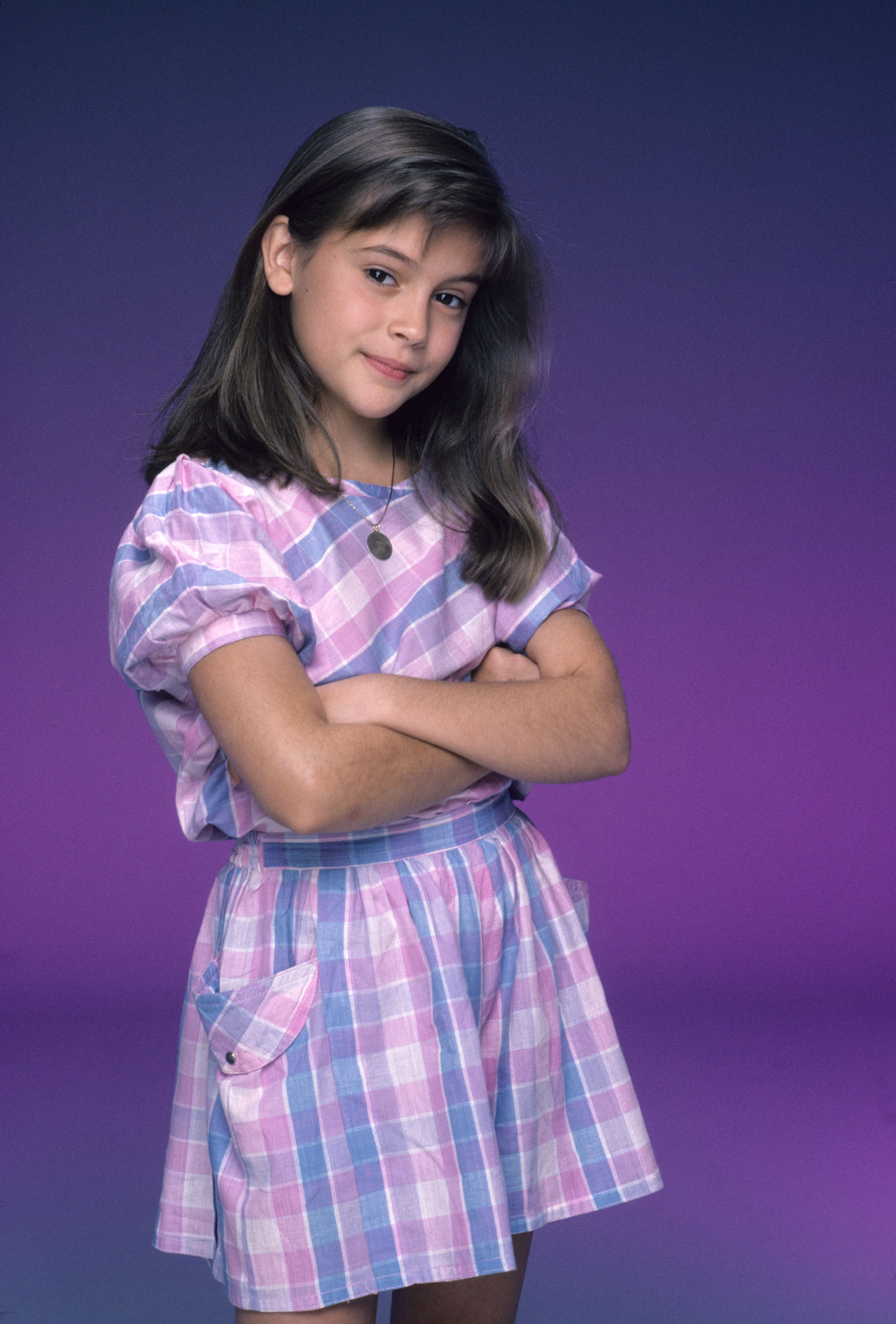 Alyssa Milano dans l'émission "Who's The Boss", le 20 septembre 1984. | Source : Getty Images