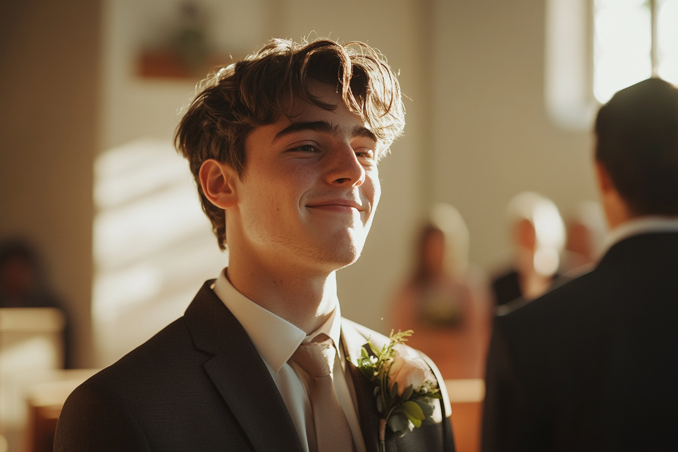 Un groom souriant| Source : Midjourney