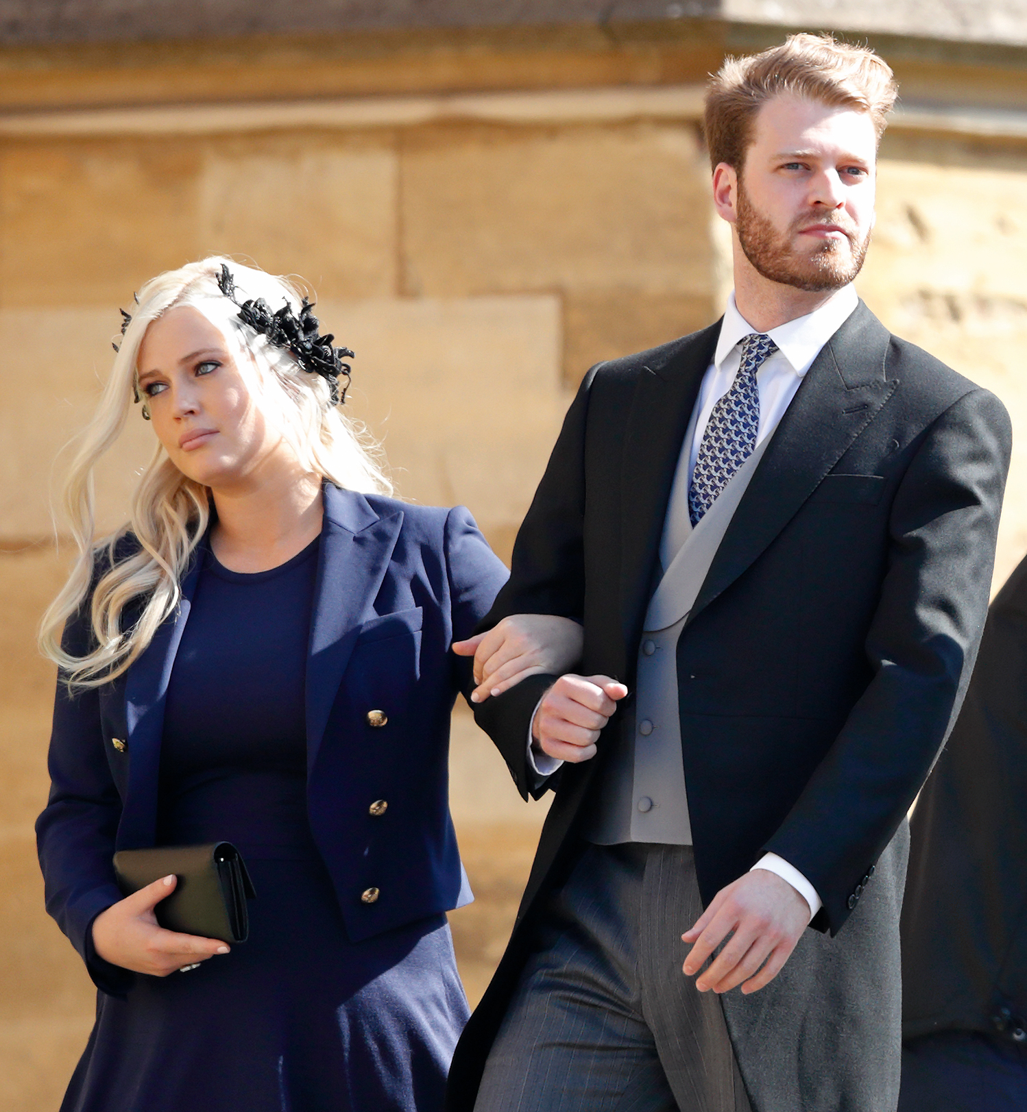 Lady Eliza Spencer et Louis Spencer assistent au mariage du prince Harry et de Meghan Markle à la chapelle St George, au château de Windsor, le 19 mai 2018 à Windsor, en Angleterre. | Source : Getty Images