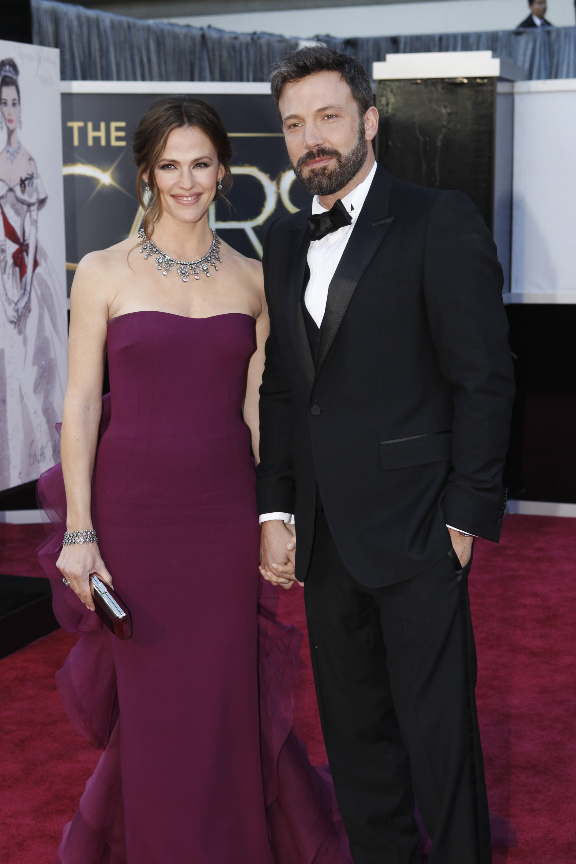 Jennifer Garner et Ben Affleck lors de la cérémonie des Oscars à Hollywood, Los Angeles, le 24 février 2013 | Source : Getty Images