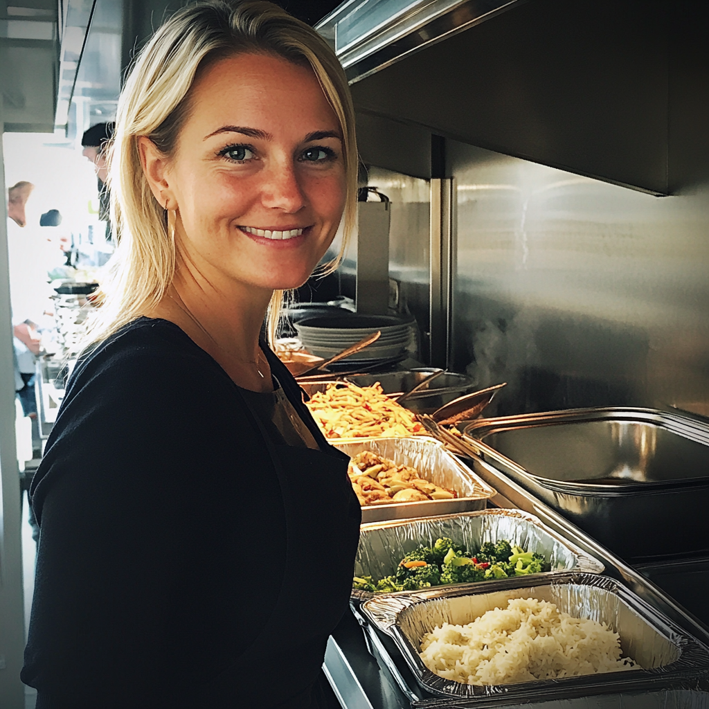 Une femme dans une cuisine | Source : Midjourney