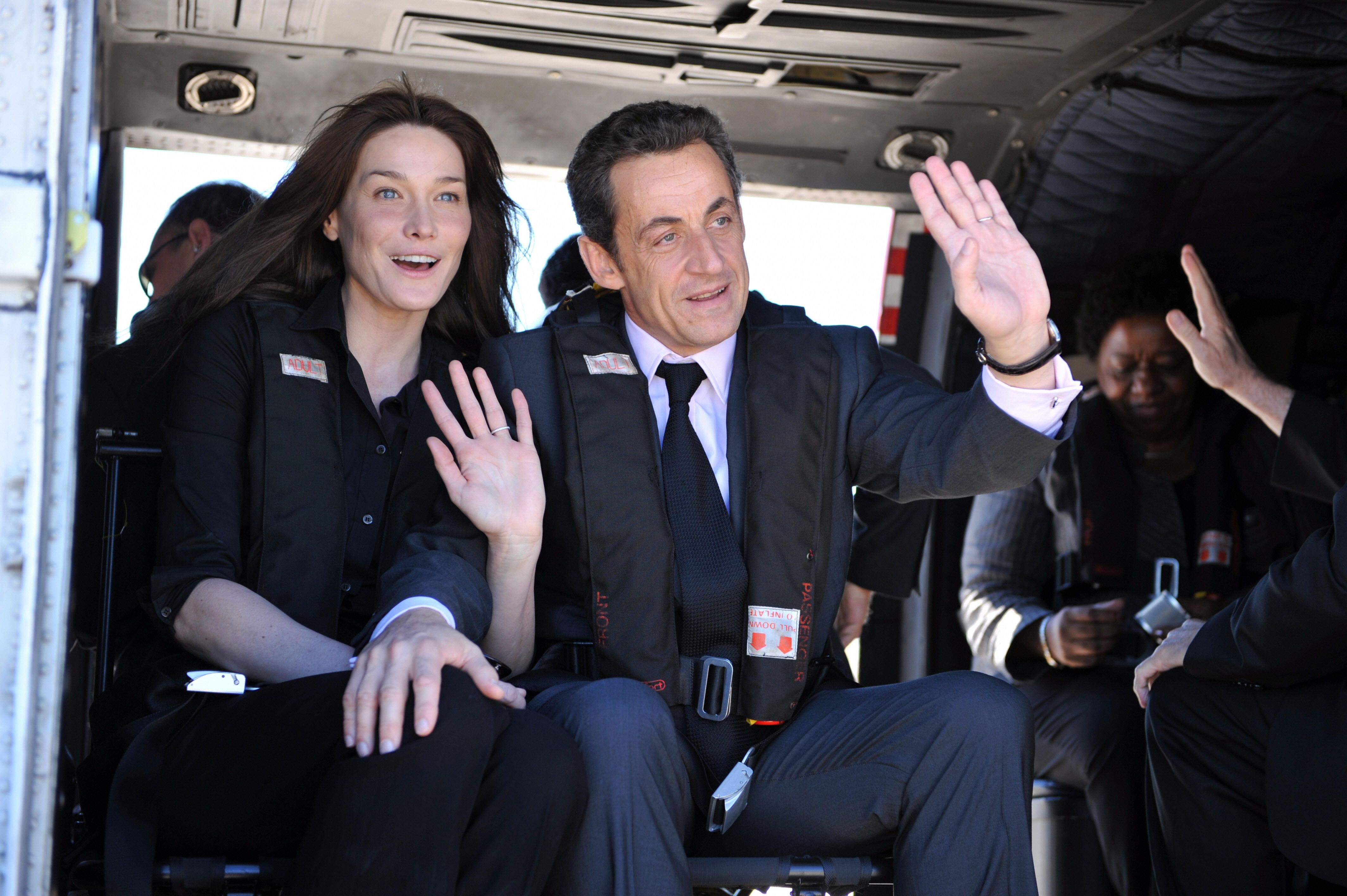 Nicolas Sarkozy et sa femme Carla Bruni. l Source : Getty Images