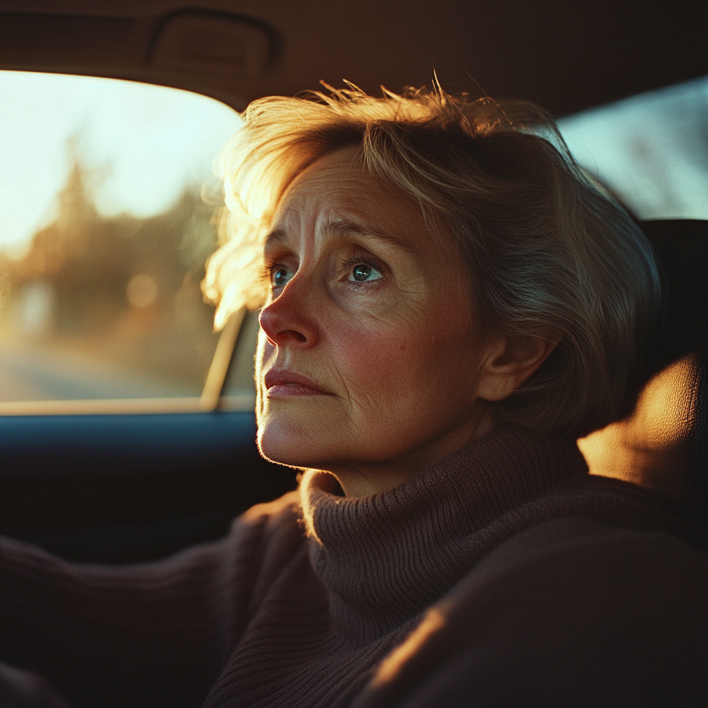 Une femme au volant de sa voiture | Source : Midjourney