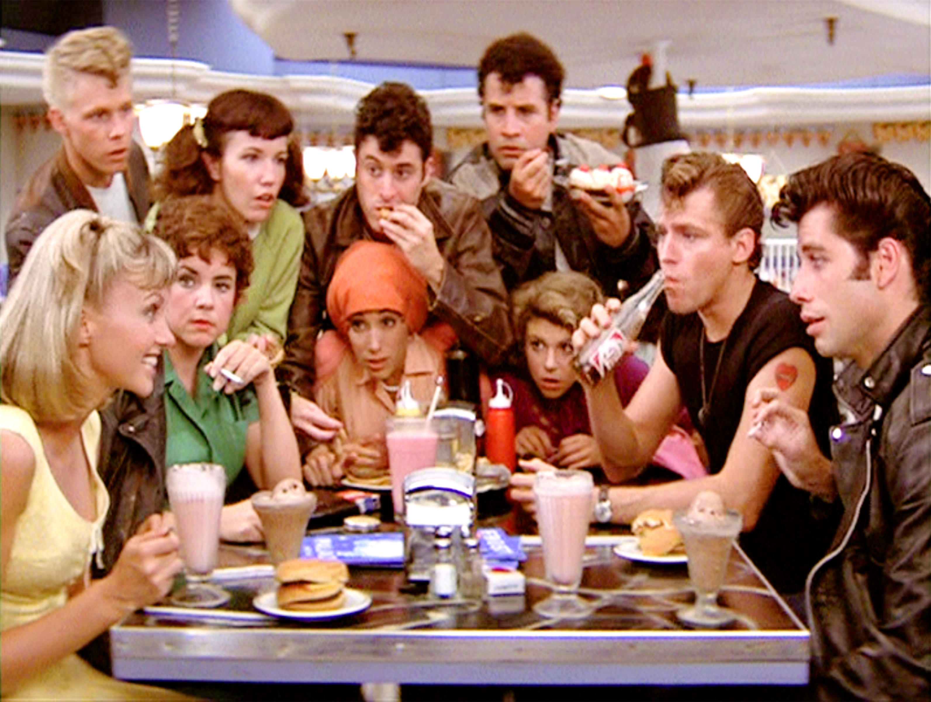 Jamie Donnelly et les acteurs de "Grease" en 1978 | Source : Getty Images