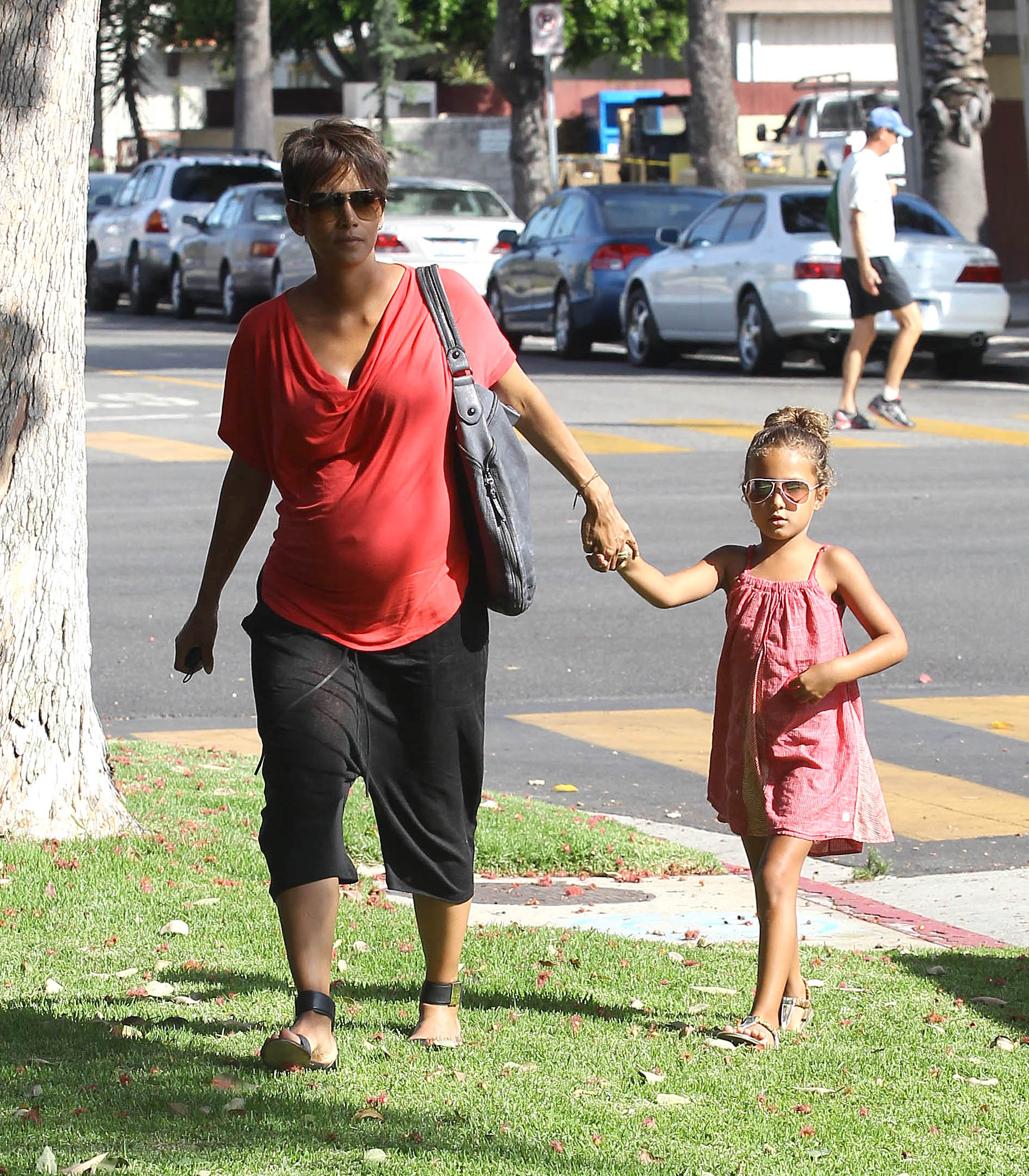 Halle Berry et sa fille, Nahla Ariela Aubry, vues le 23 juillet 2013 | Source : Getty Images