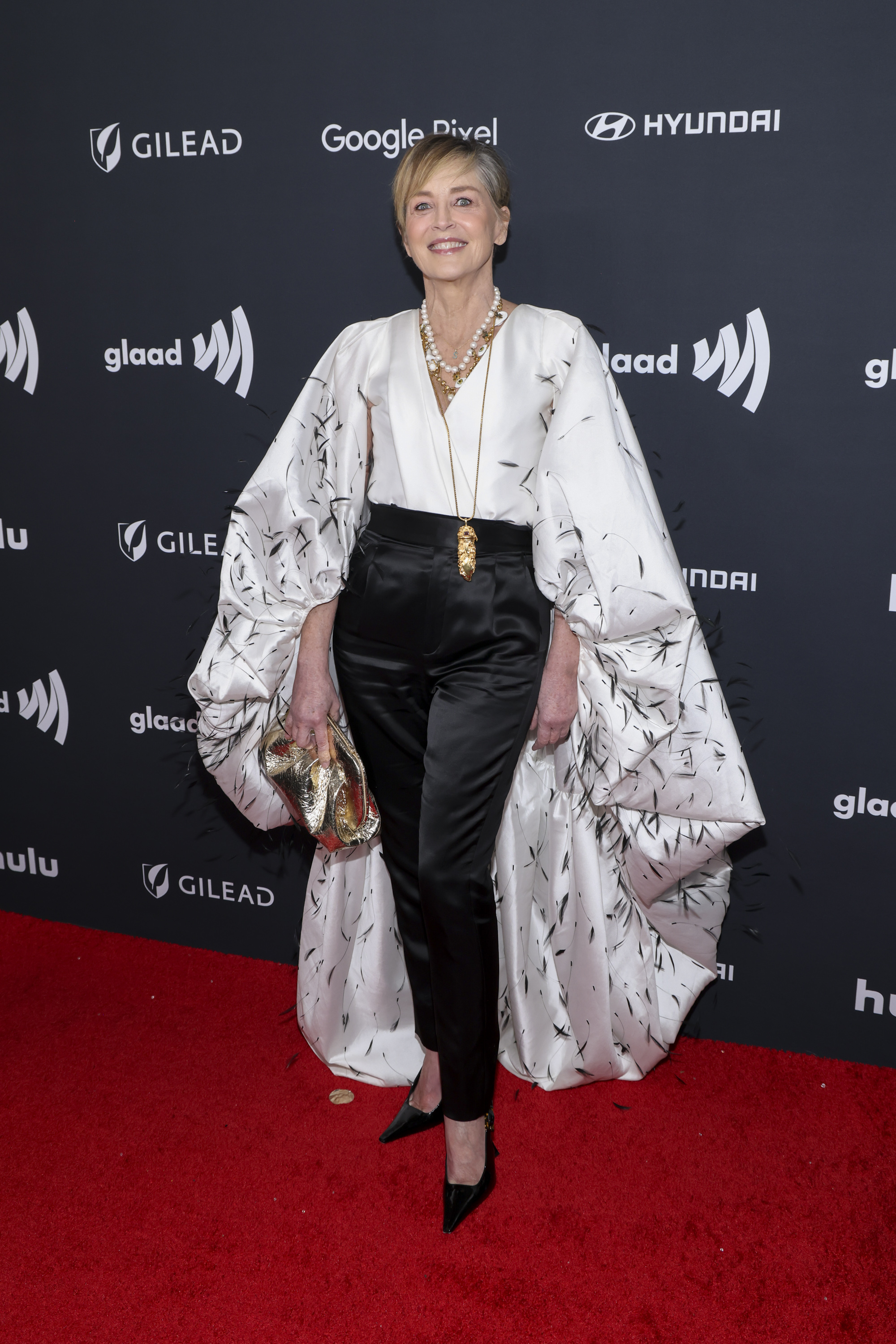 Sharon Stone lors de la 35e cérémonie annuelle des GLAAD Media Awards qui s'est tenue à Beverly Hills, en Californie, le 14 mars 2024. | Source : Getty Images