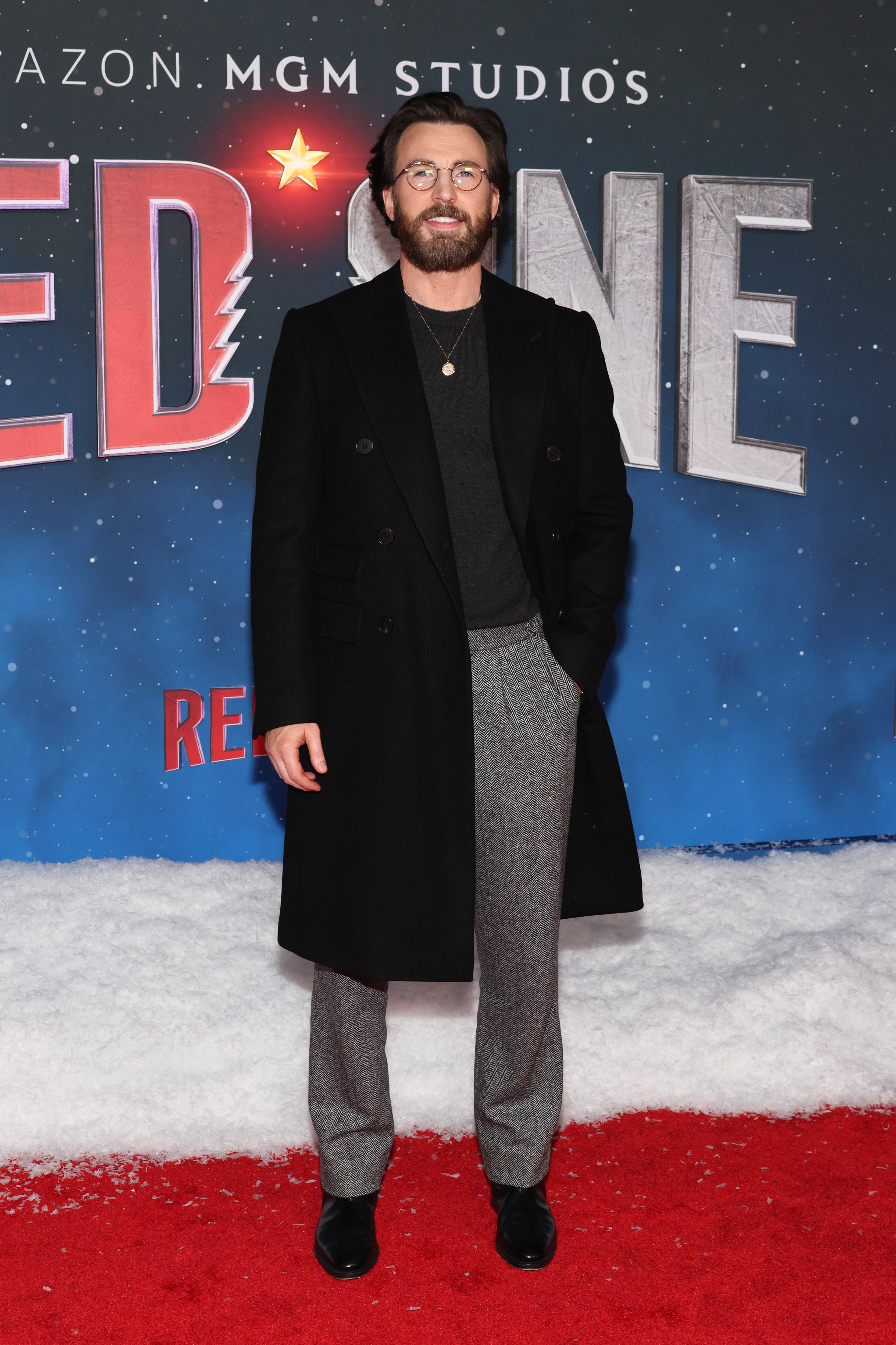 Chris Evans le 11 novembre 2024, à New York | Source : Getty Images