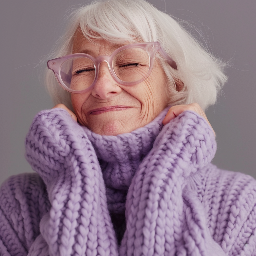 Une vieille femme souriante | Source : Midjourney