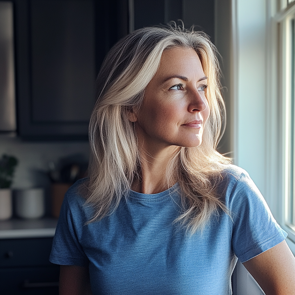 Une femme debout dans une cuisine | Source : Midjourney