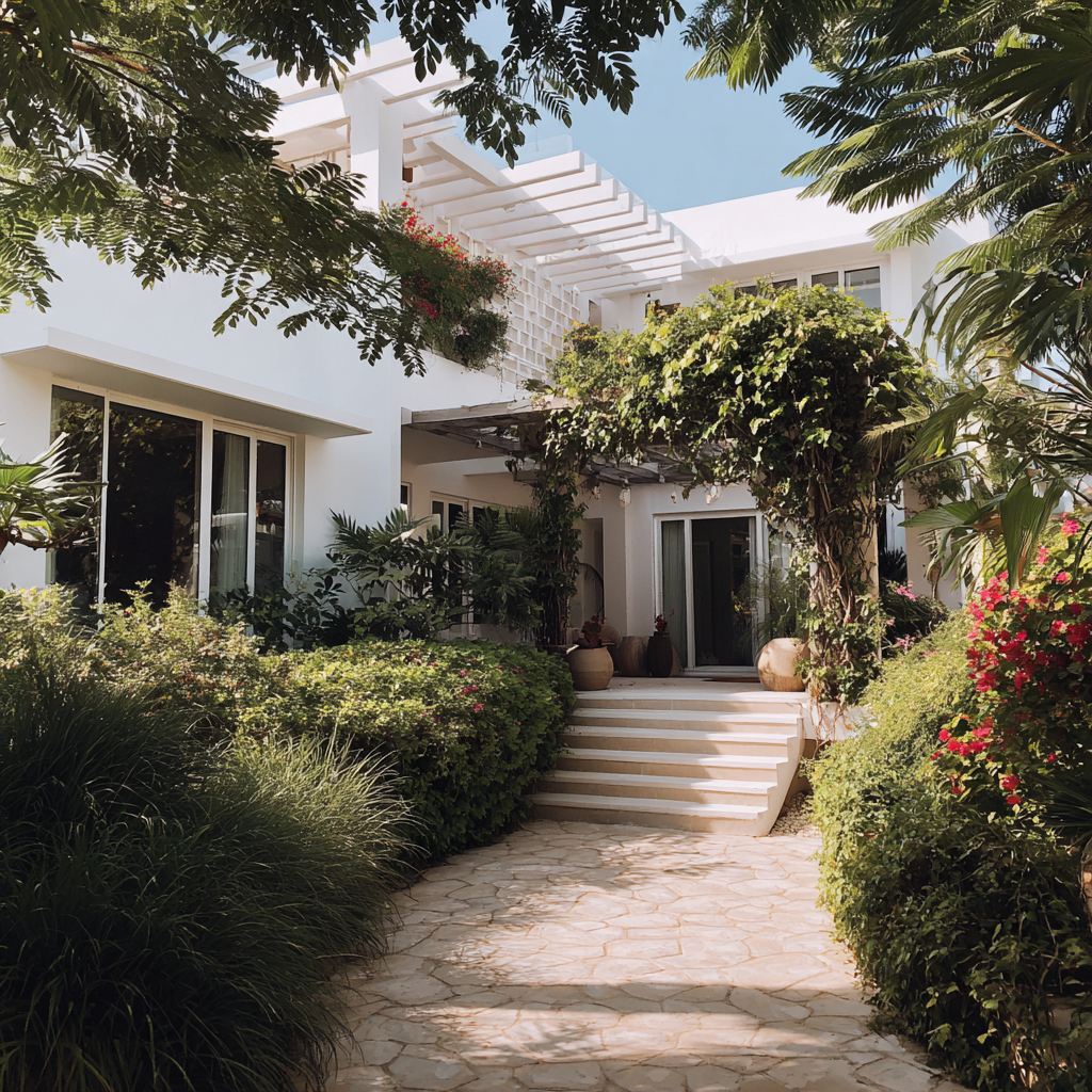 L'extérieur d'une maison | Source : Midjourney