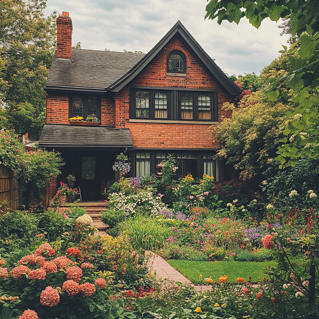 L'extérieur d'une maison | Source : Midjourney