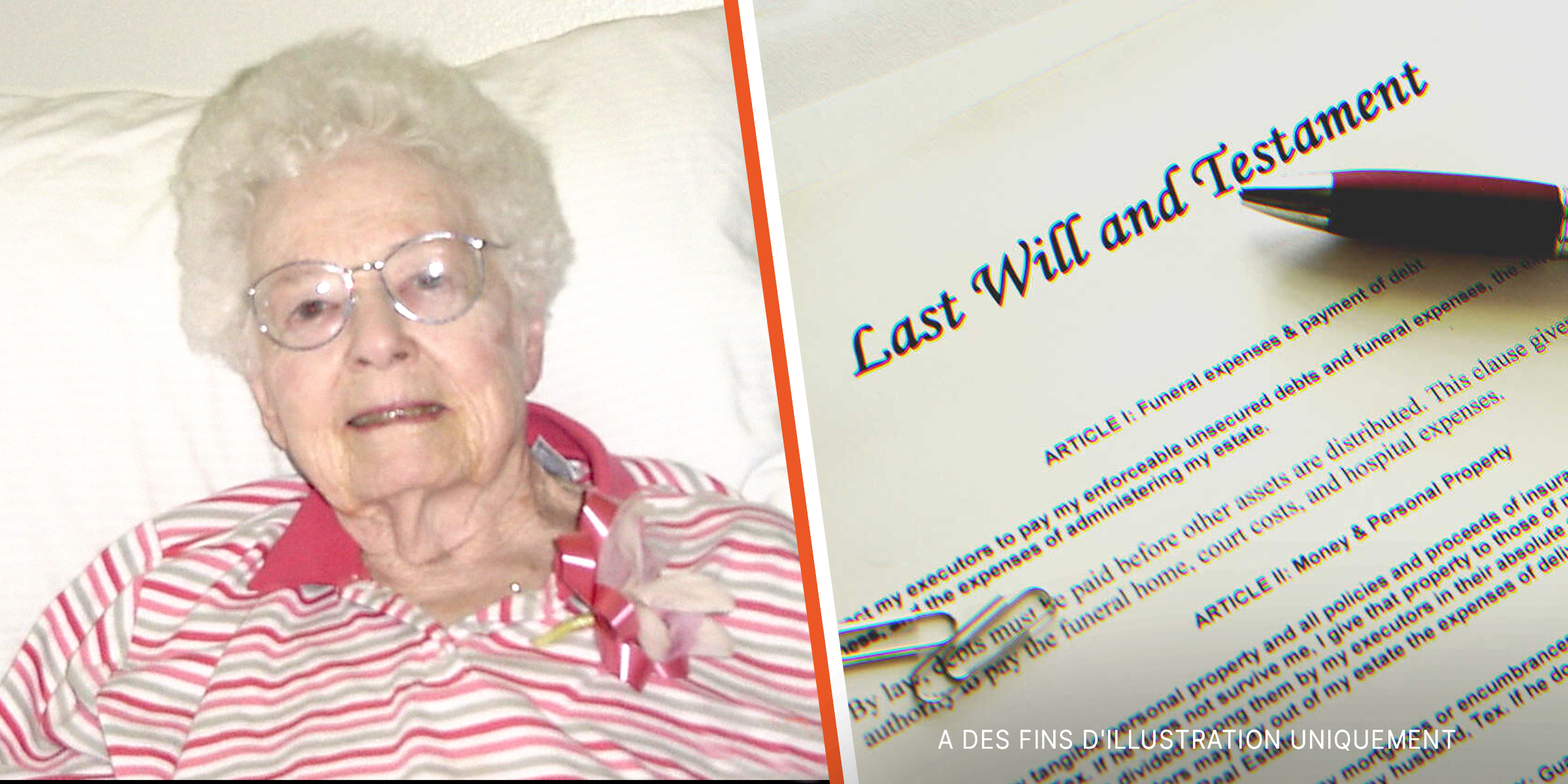 Une femme âgée | Un testament | Source : Shutterstock