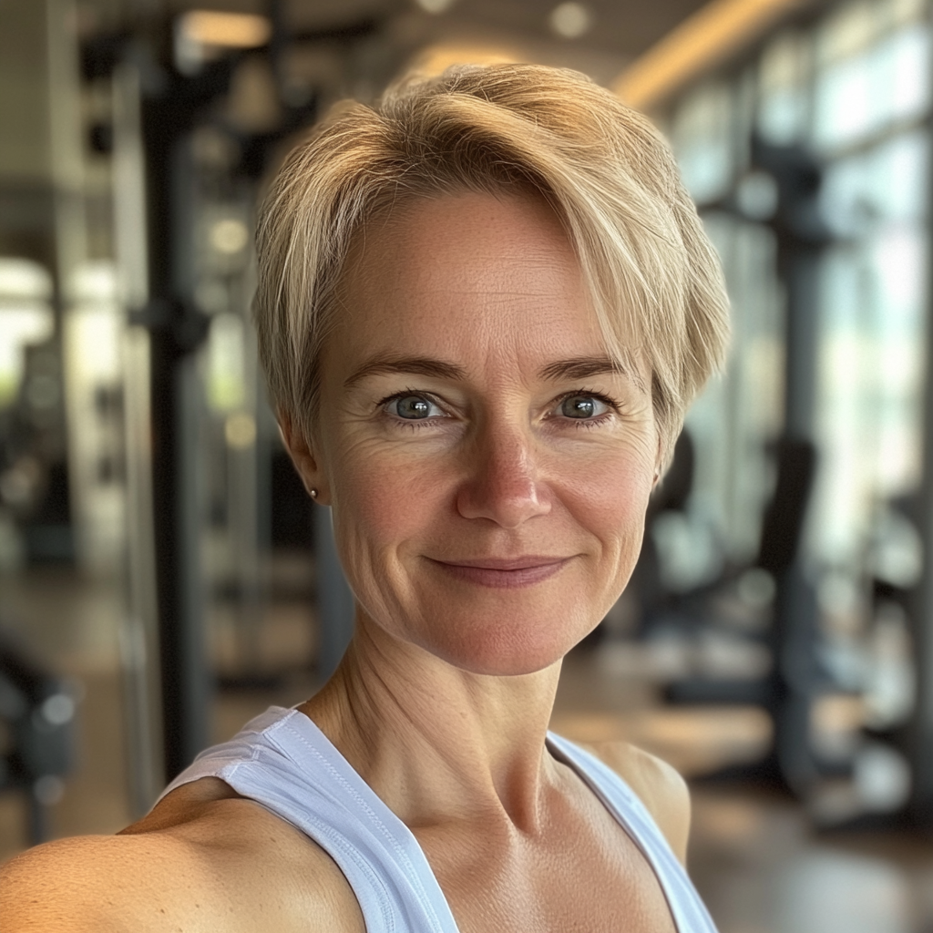 Une femme dans une salle de sport | Source : Midjourney