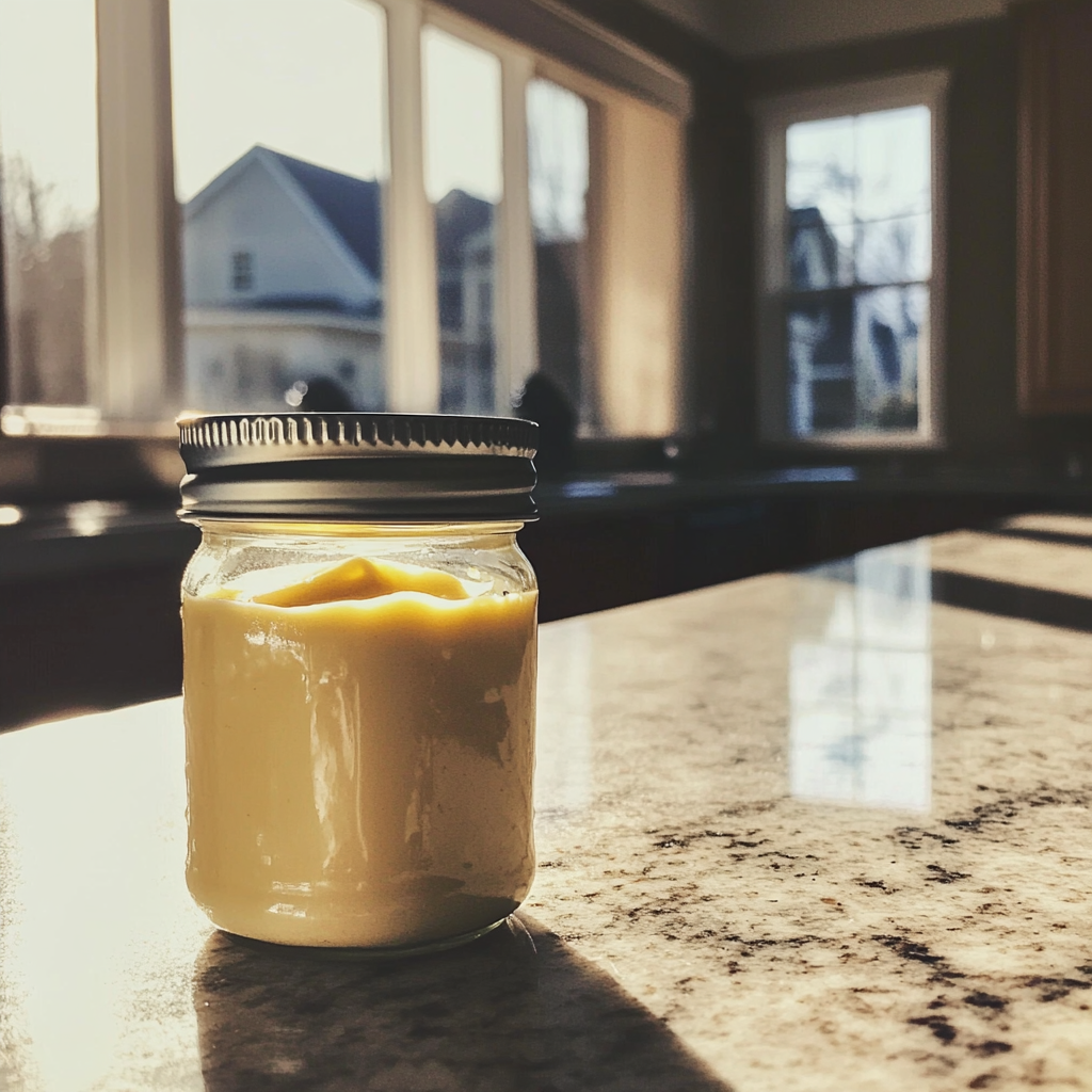 Un pot de mayonnaise | Source : Midjourney