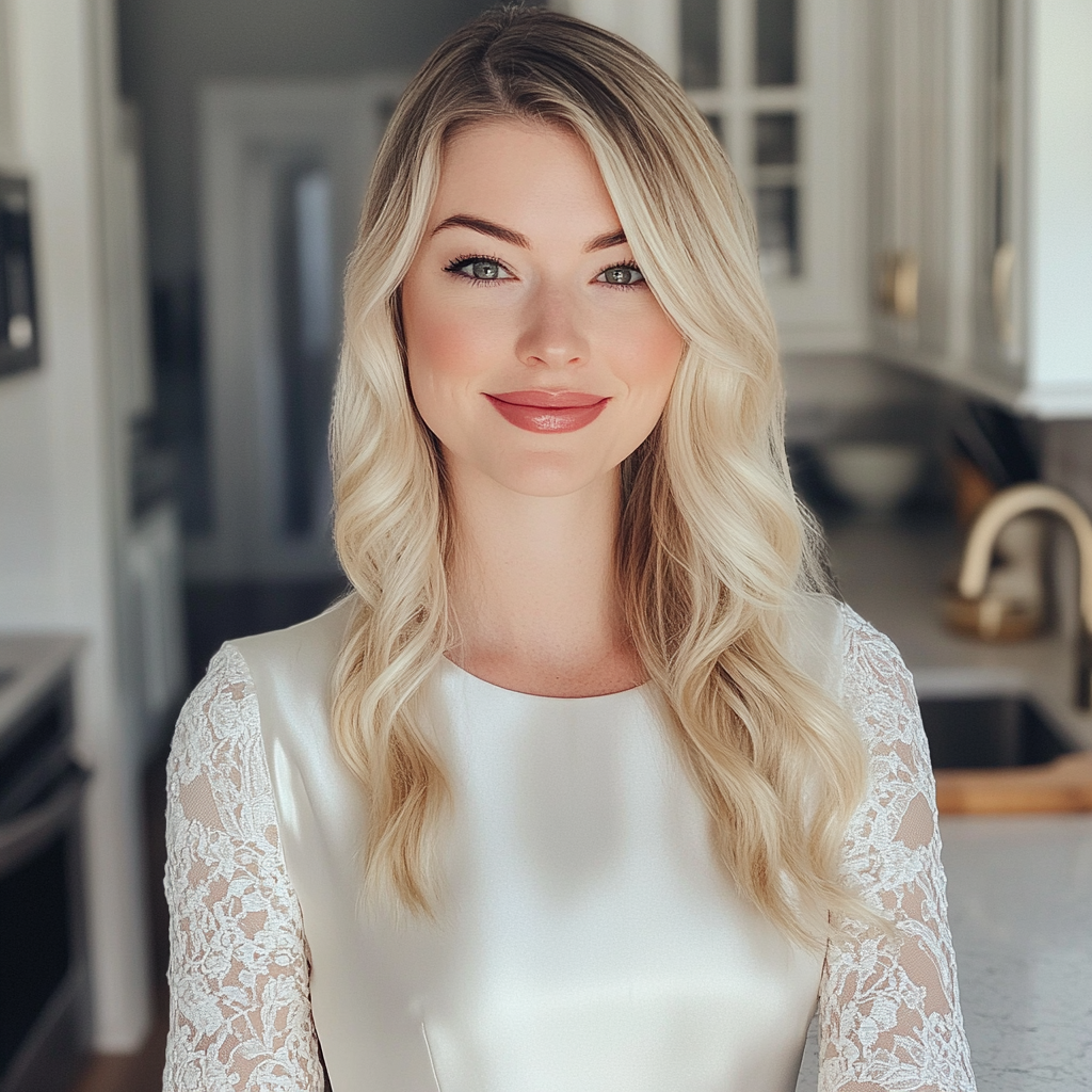 Une femme portant une robe blanche | Source : Midjourney