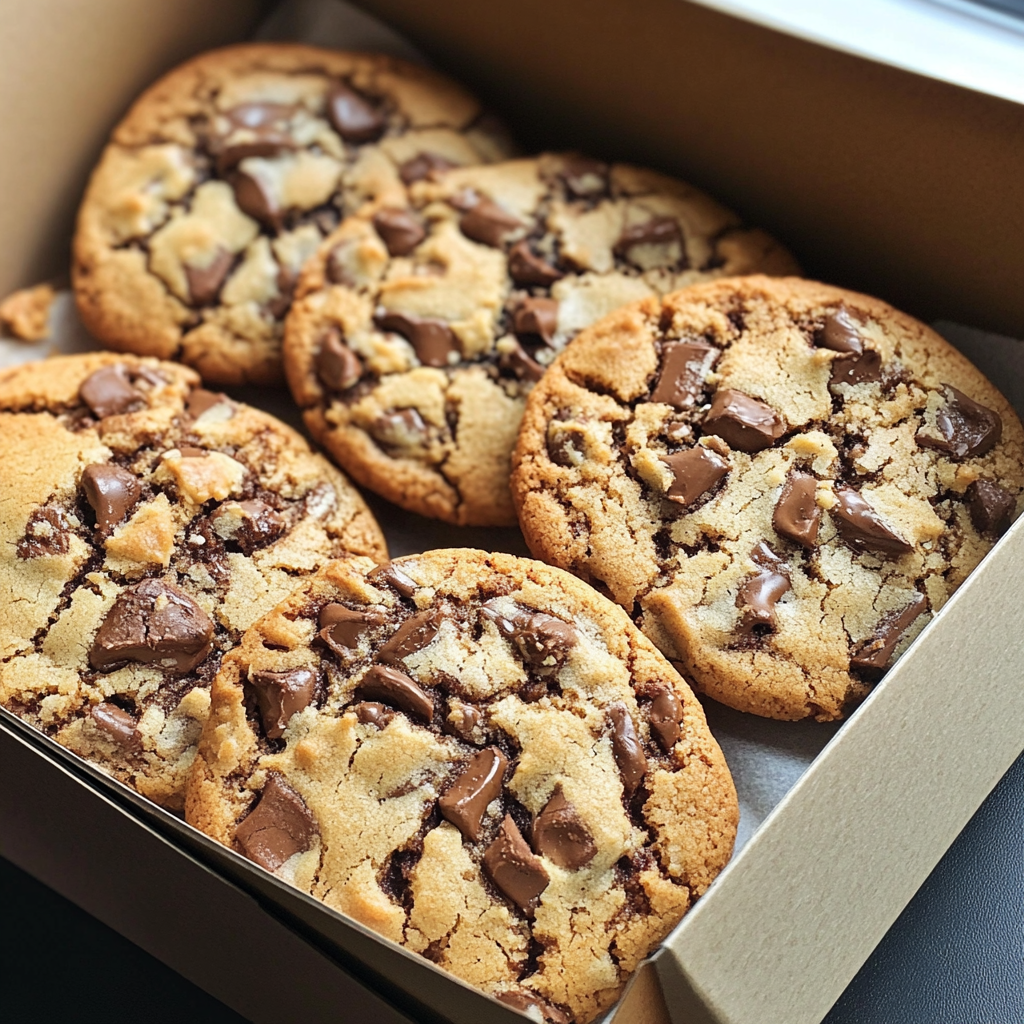 Une boîte de biscuits aux pépites de chocolat | Source : Midjourney