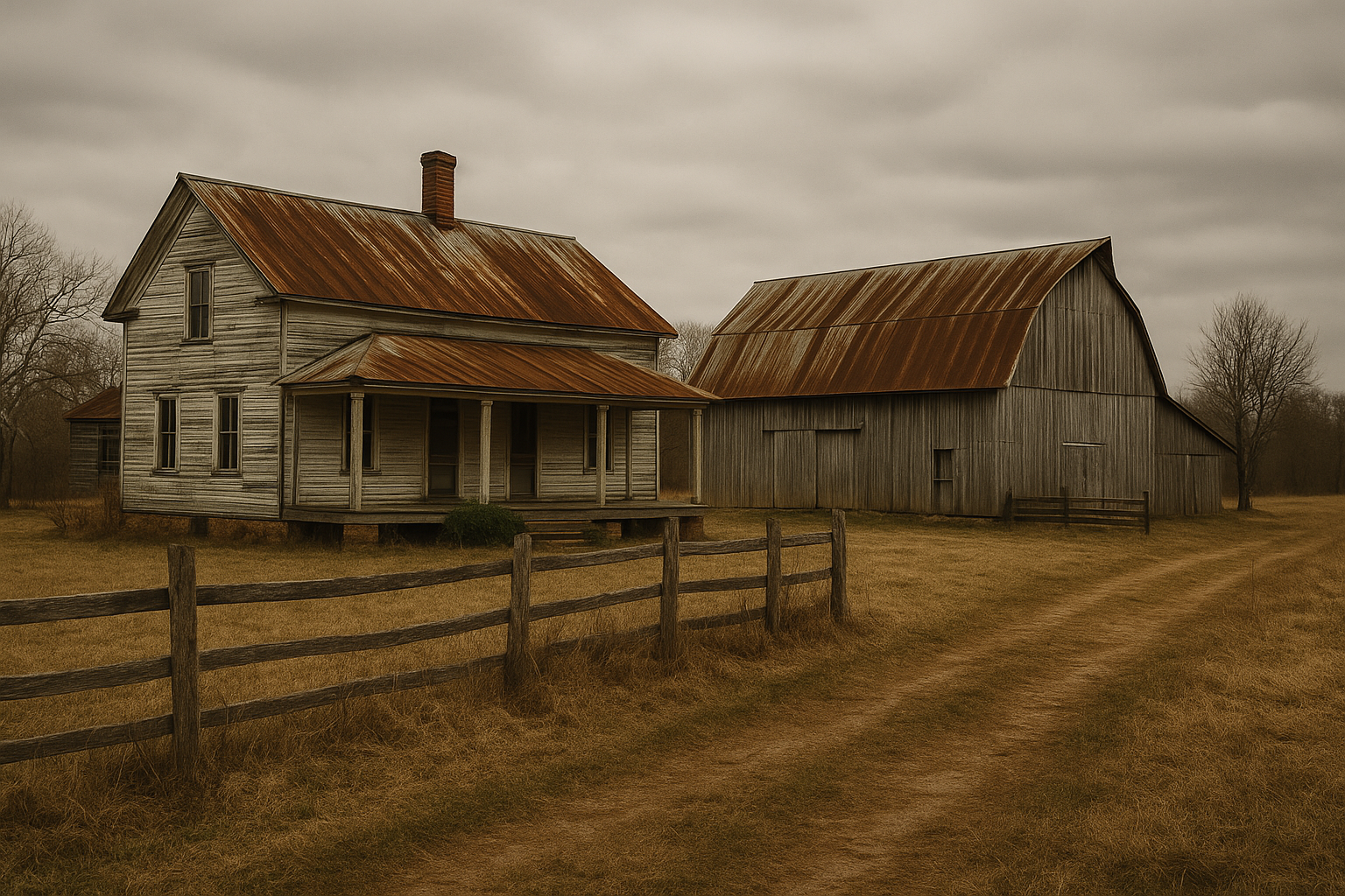 Une vieille ferme | Source : Sora