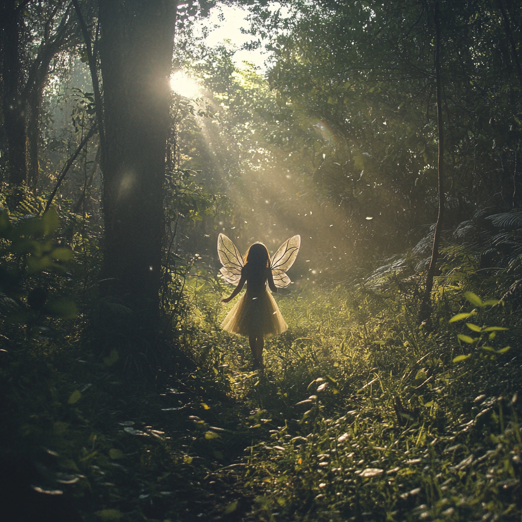 Une fée dans une forêt | Source : Midjourney