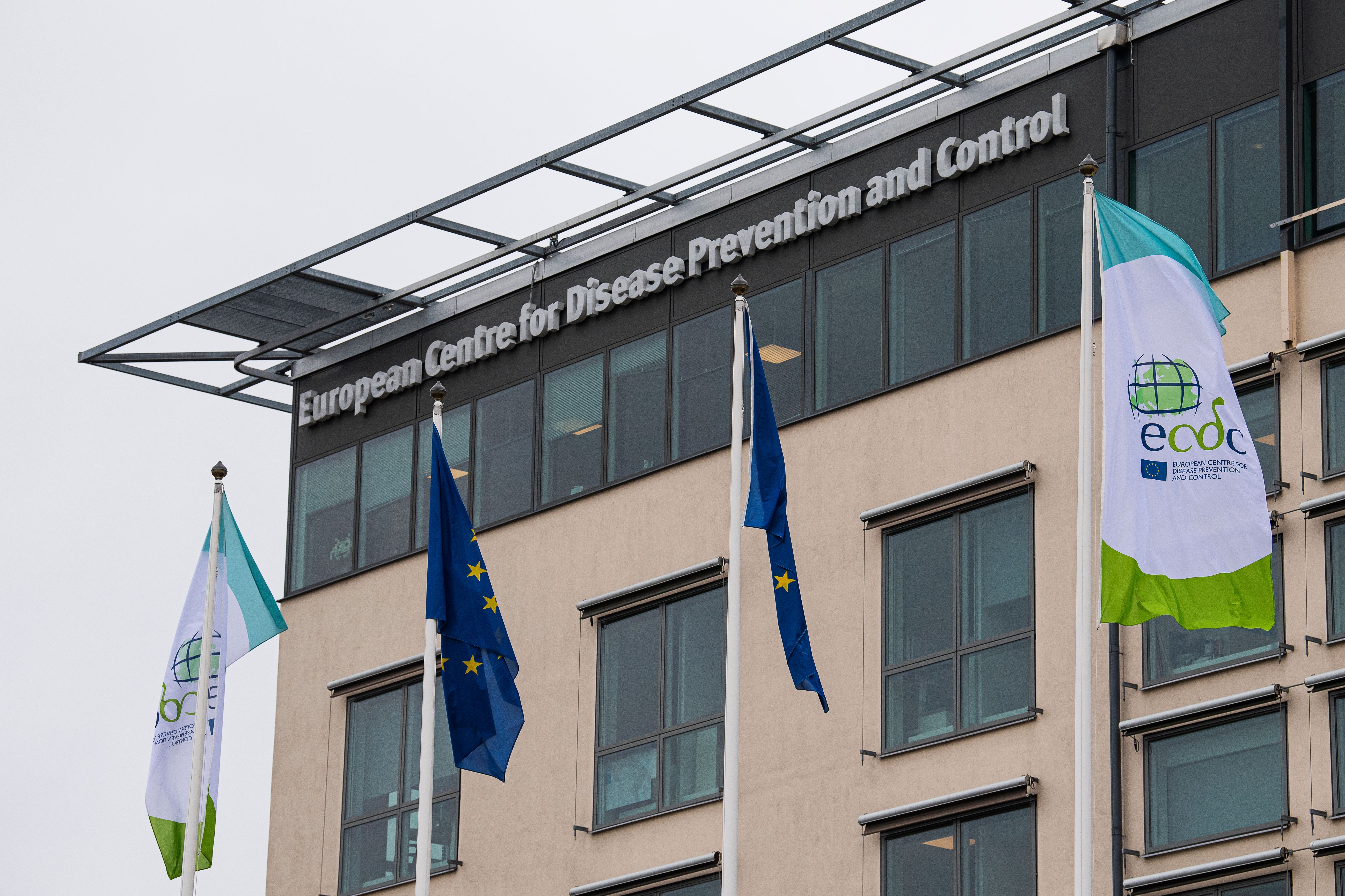 Le Centre européen de prévention et de contrôle des maladies (ECDC), chargé de la lutte contre le nouveau coronavirus COVID-19, photographié le 3 mars 2020 à Solna, en Suède I Source : Getty Images