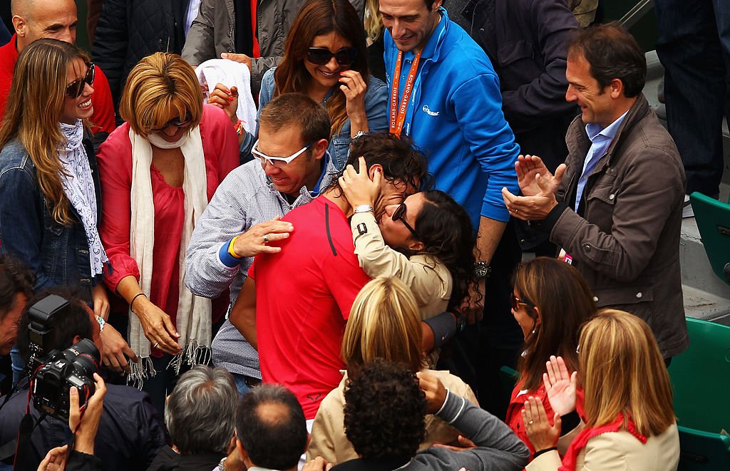 Rafael Nadal et Xisca Perello célébrant sa victoire en 2012. l Source : Getty Images