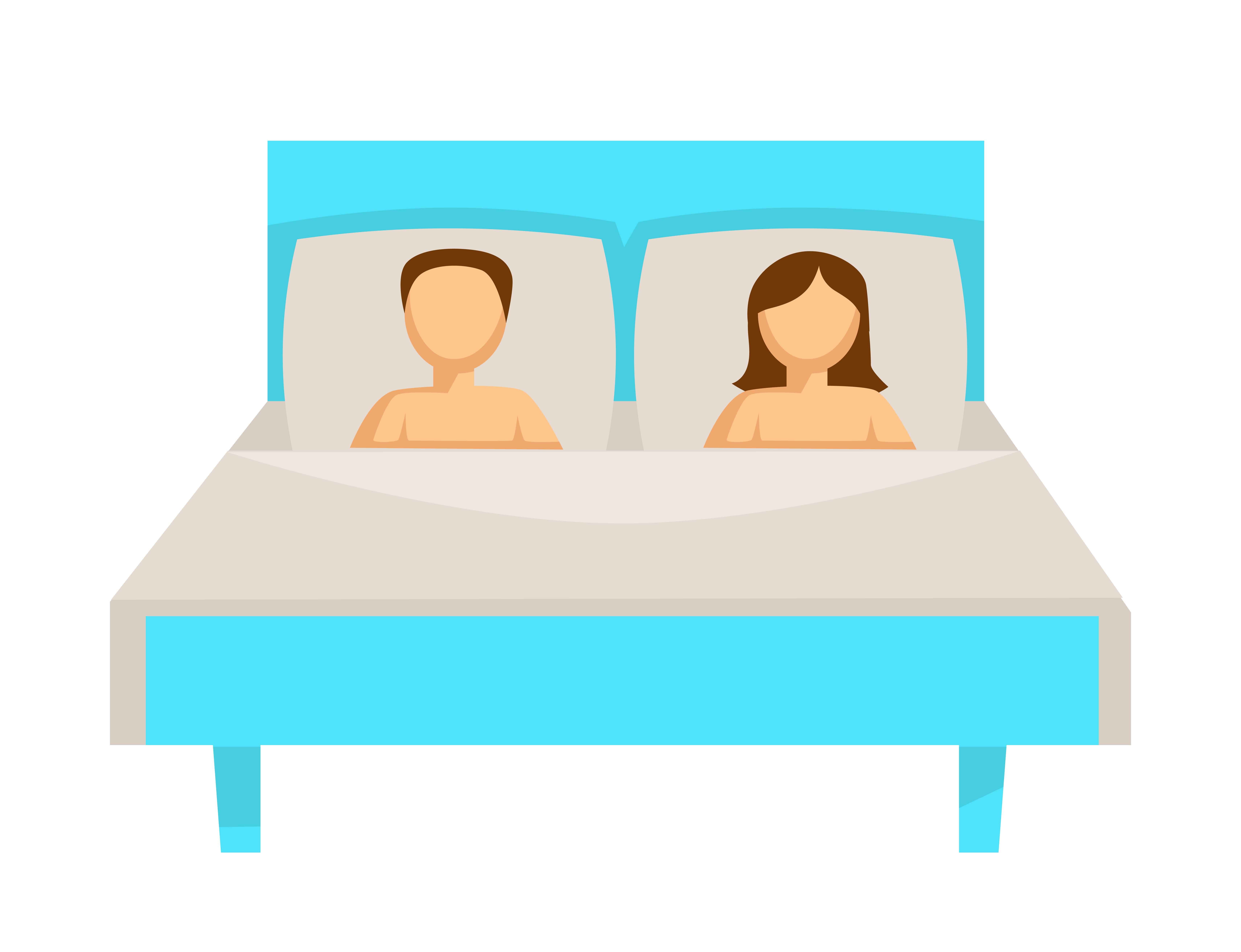 Couple au lit | Source : Shutterstock