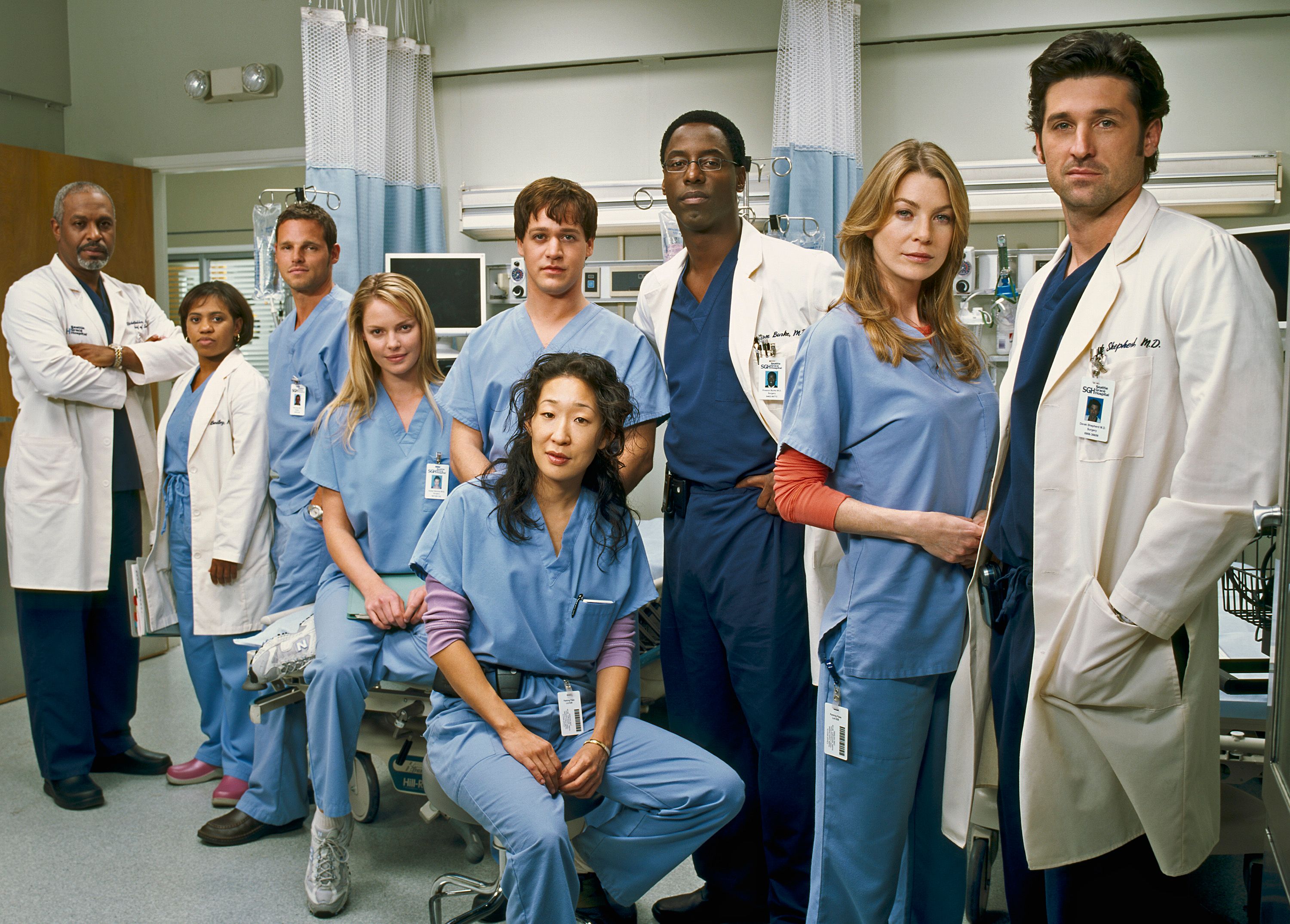 Un portrait de la distribution de l'émission "Grey's Anatomy" d'ABC le 23 janvier 2005 | Photo : Getty Images 
