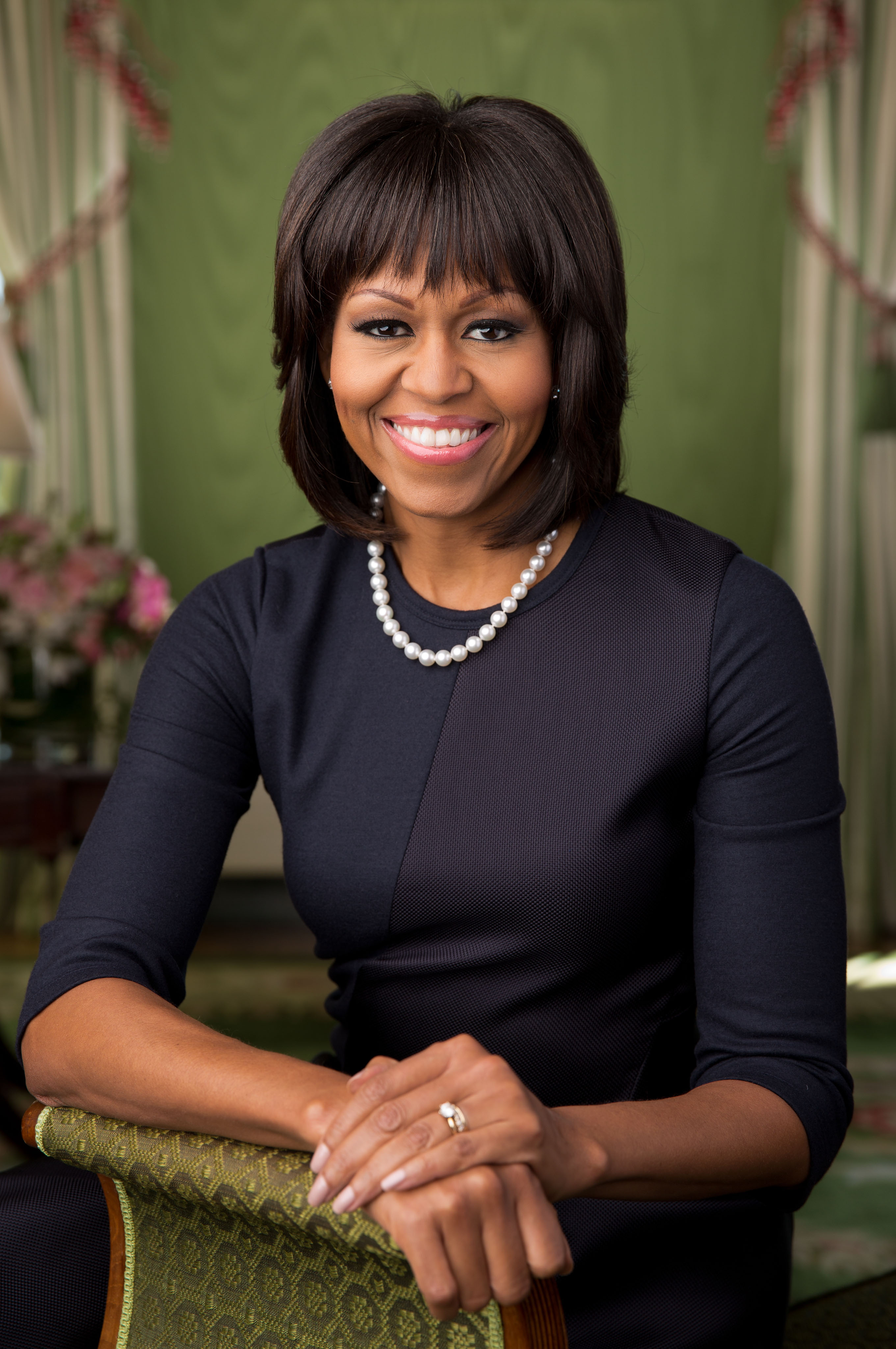 Michelle Obama pose dans la salle verte de la Maison Blanche le 20 février 2013, à Washington, D.C. | Source : Getty Images