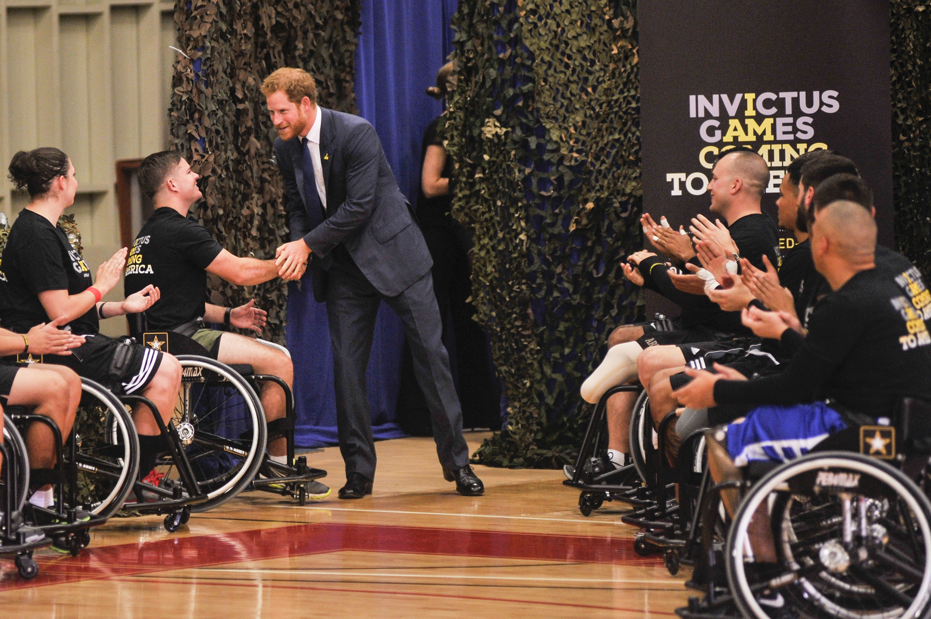 Le prince Harry assiste à l'événement Joining Forces Invictus Games à la Wells Fields House à Fort Belvoir, Vancouver, le 28 octobre 2015 | Source : Getty Images