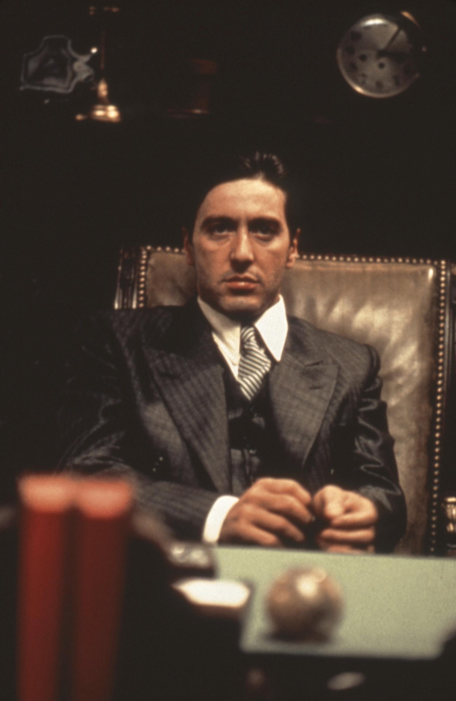 Al Pacino dans le rôle de Michael Corleone dans "Le Parrain", vers 1972 | Source : Getty Images