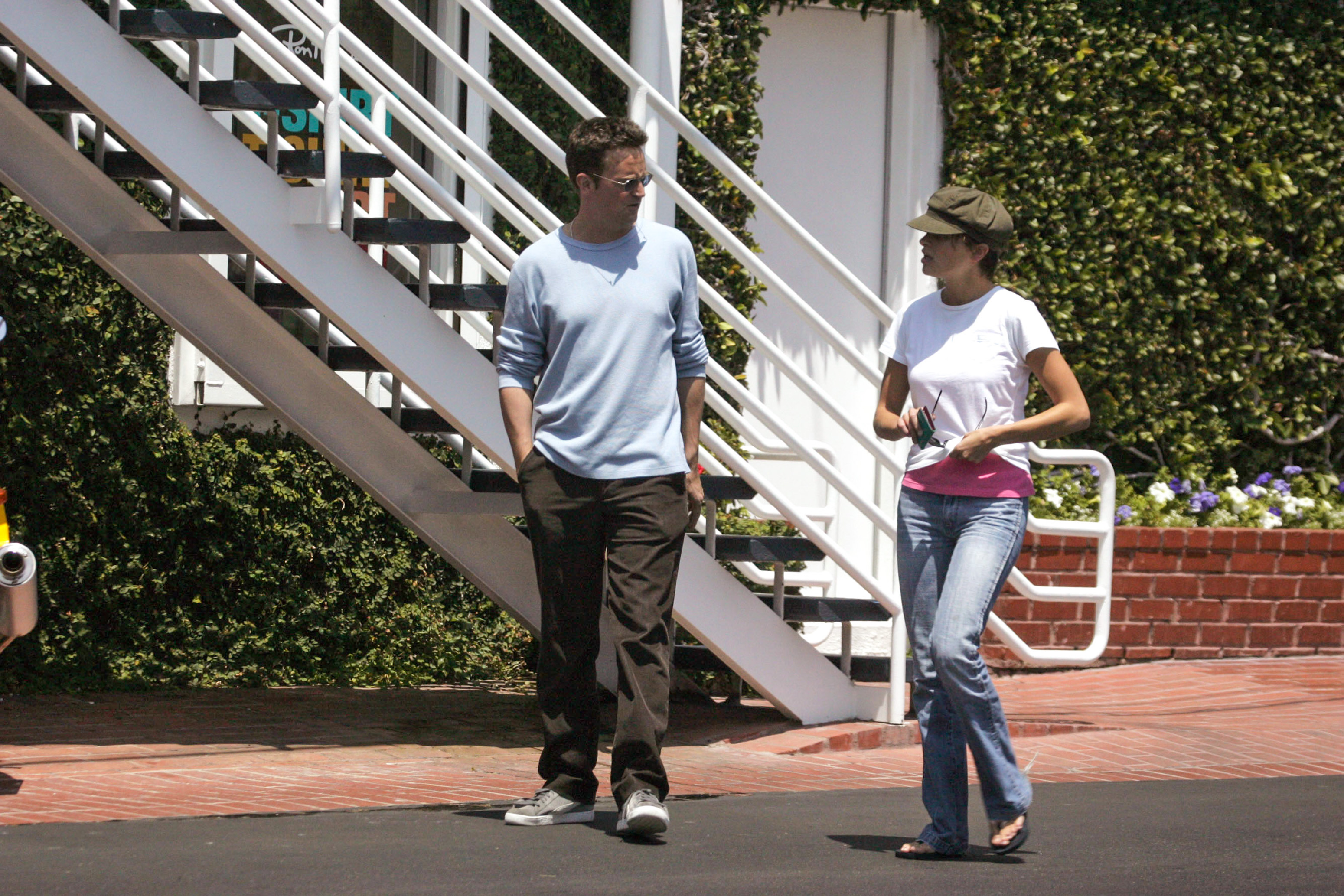 Matthew Perry et Rachel Dunn vus le 5 août 2004 à Los Angeles, Californie | Source : Getty Images