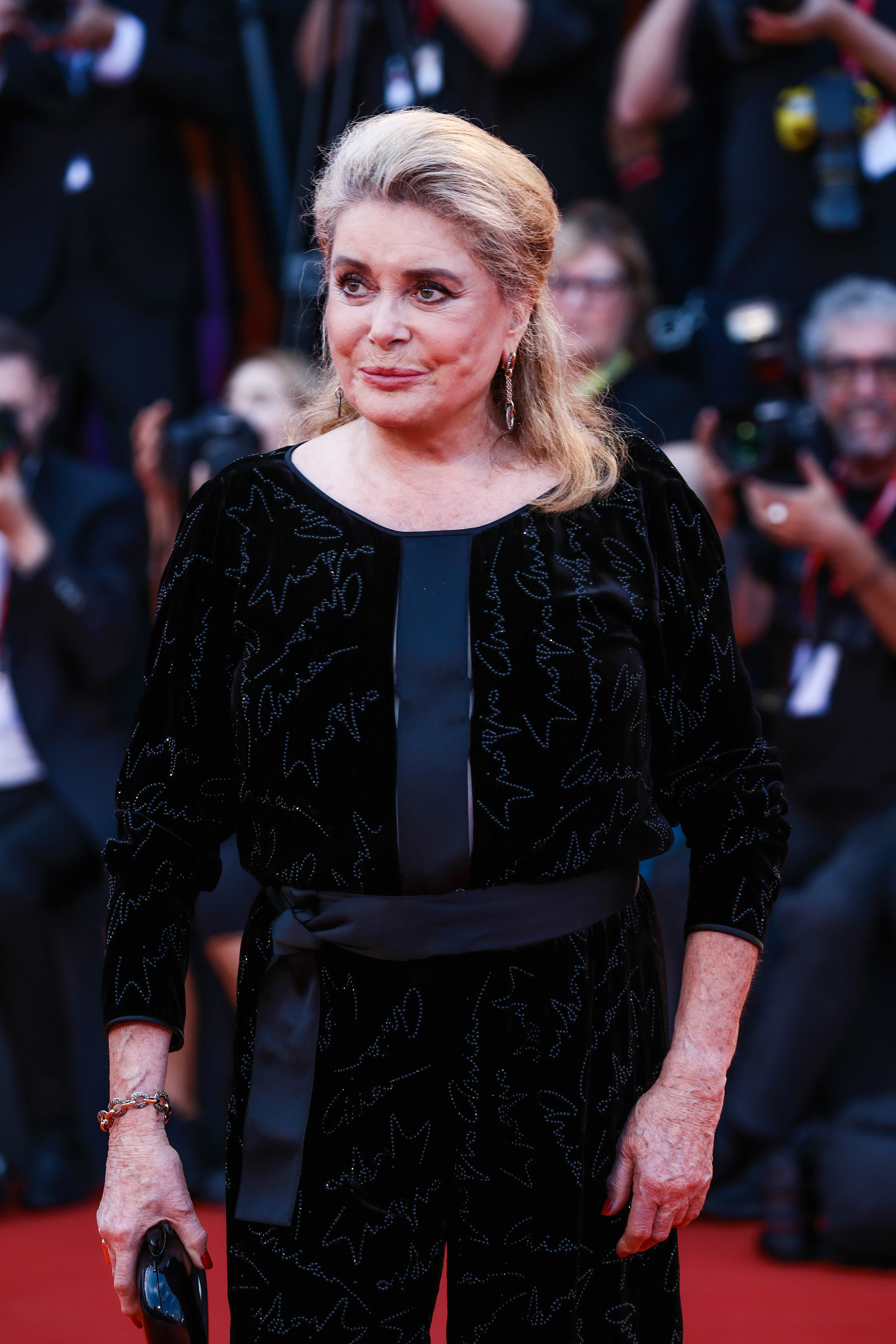 Catherine Deneuve lors de la 76e édition de la Mostra de Venise, le 31 août 2019, en Italie. | Source : Getty Images