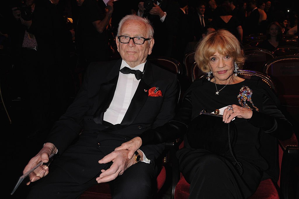 Pierre Cardin et Jeanne Moreau, le 22 février 2008. | Photo : Getty Images