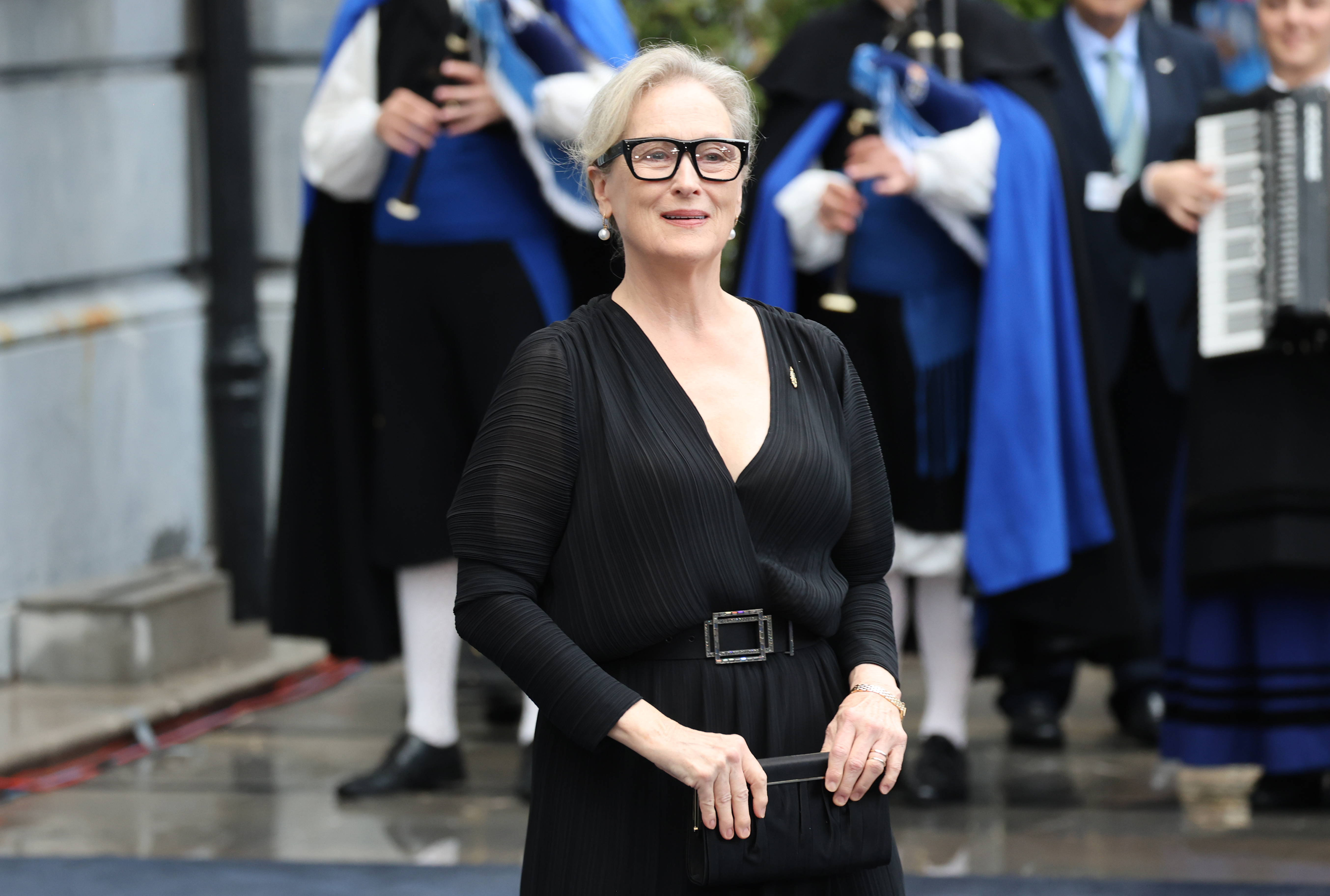 Meryl Streep à son arrivée à la cérémonie de remise des prix Princesse des Asturies, à Oviedo, en Espagne, le 20 octobre 2023. | Source : Getty Images