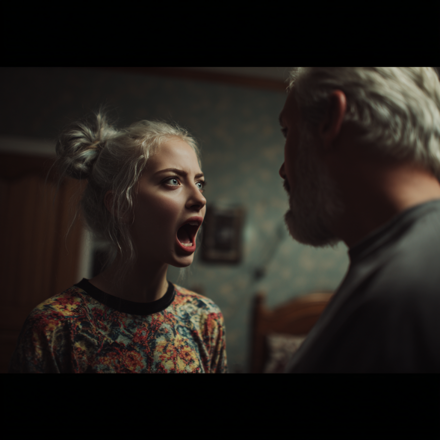 Une femme et un homme qui se disputent | Source : Midjourney