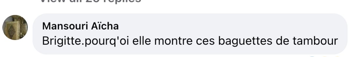 Commentaire d'une internaute sur la tenue de Brigitte Macron | Source : Facebook