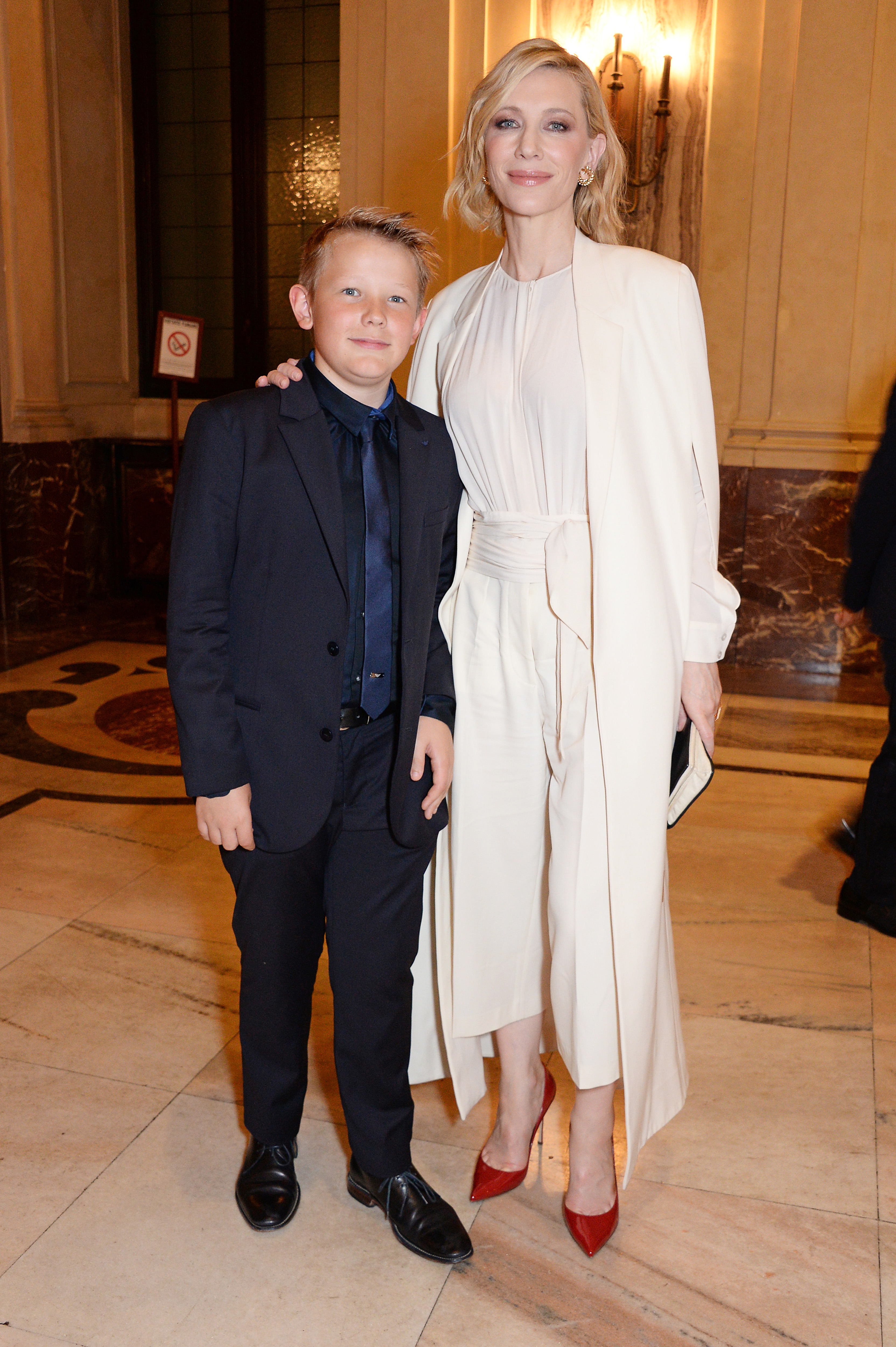 Ignatius Upton et Cate Blanchett à l'after party des Green Carpet Fashion Awards Italia le 23 septembre 2018 à Milan, en Italie. | Source : Getty Images