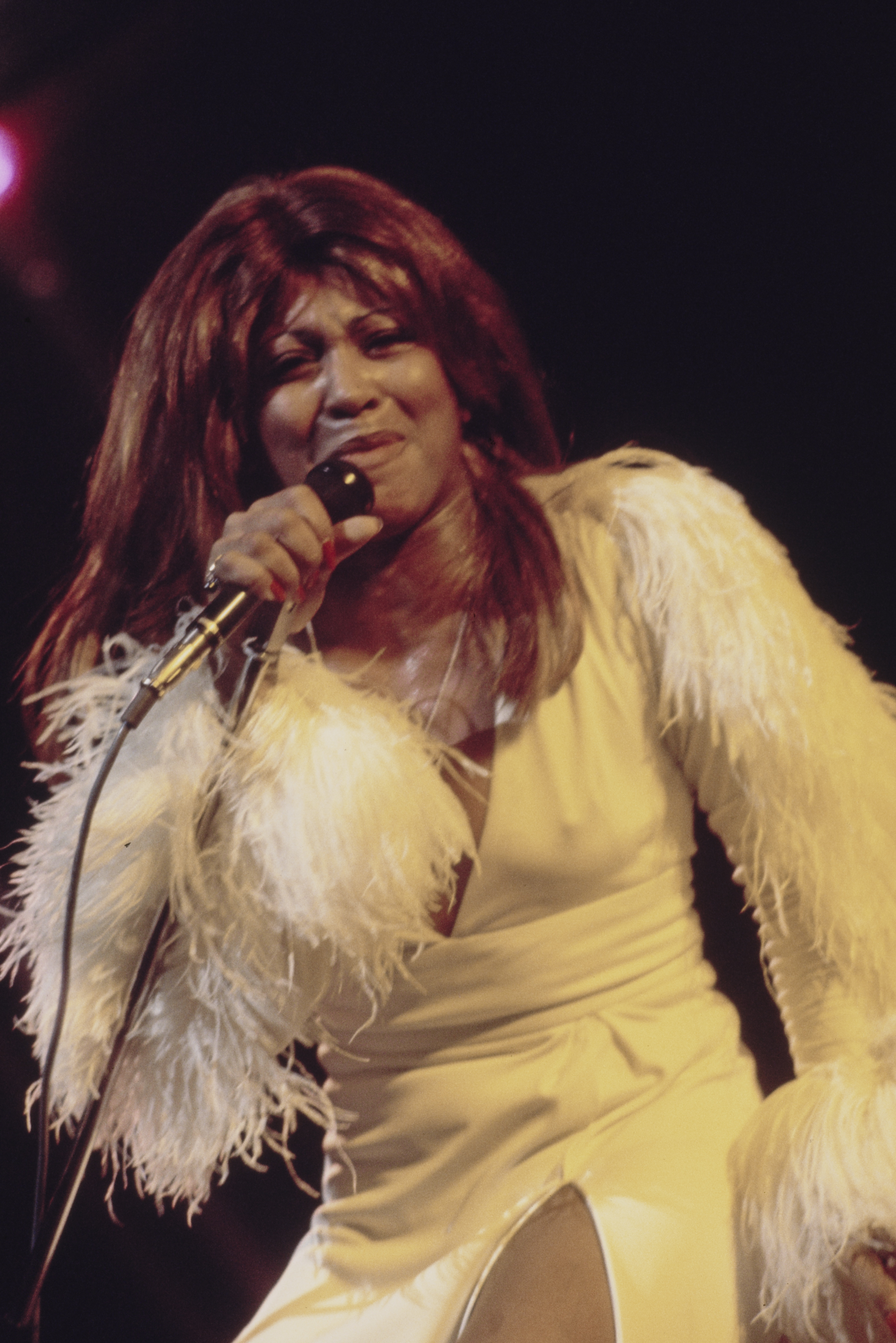 La chanteuse se produisant sur scène dans les années 1970. | Source : Getty Images