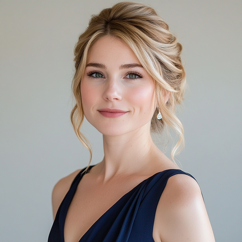 Une demoiselle d'honneur souriante | Source : Midjourney