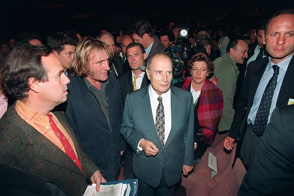 Frédéric Mitterrand en compagnie de François Mitterrand et Gérard Depardieu | photo : Getty Images