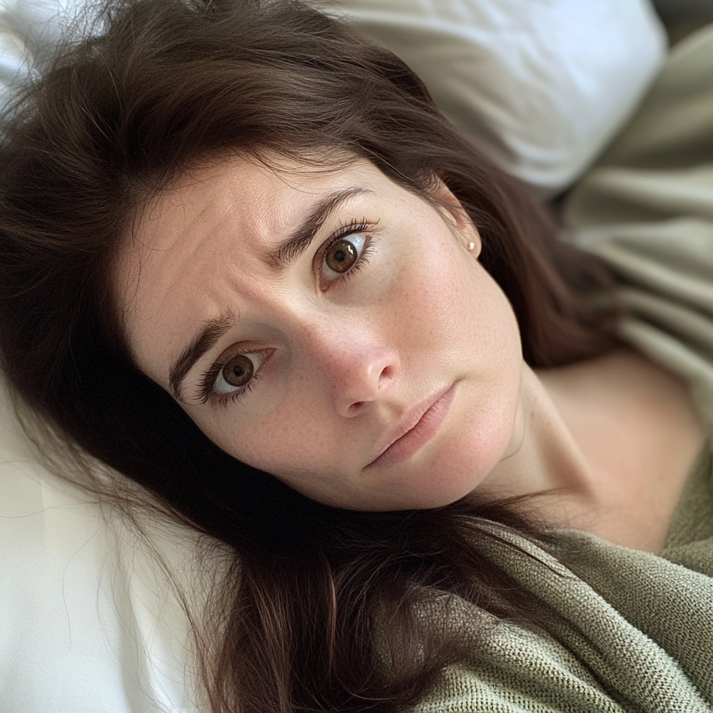 Une femme dans un lit d'hôpital | Source : Midjourney