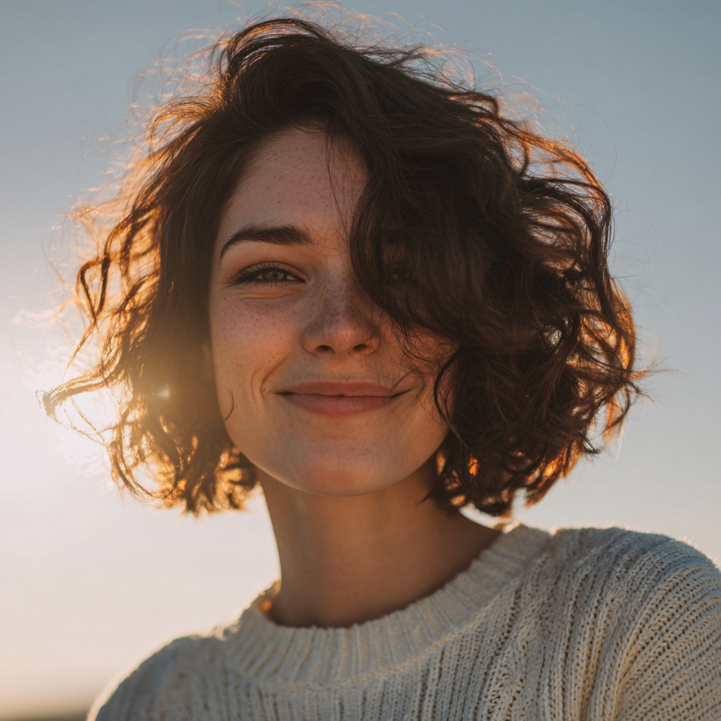 Une femme souriante | Source : Midjourney