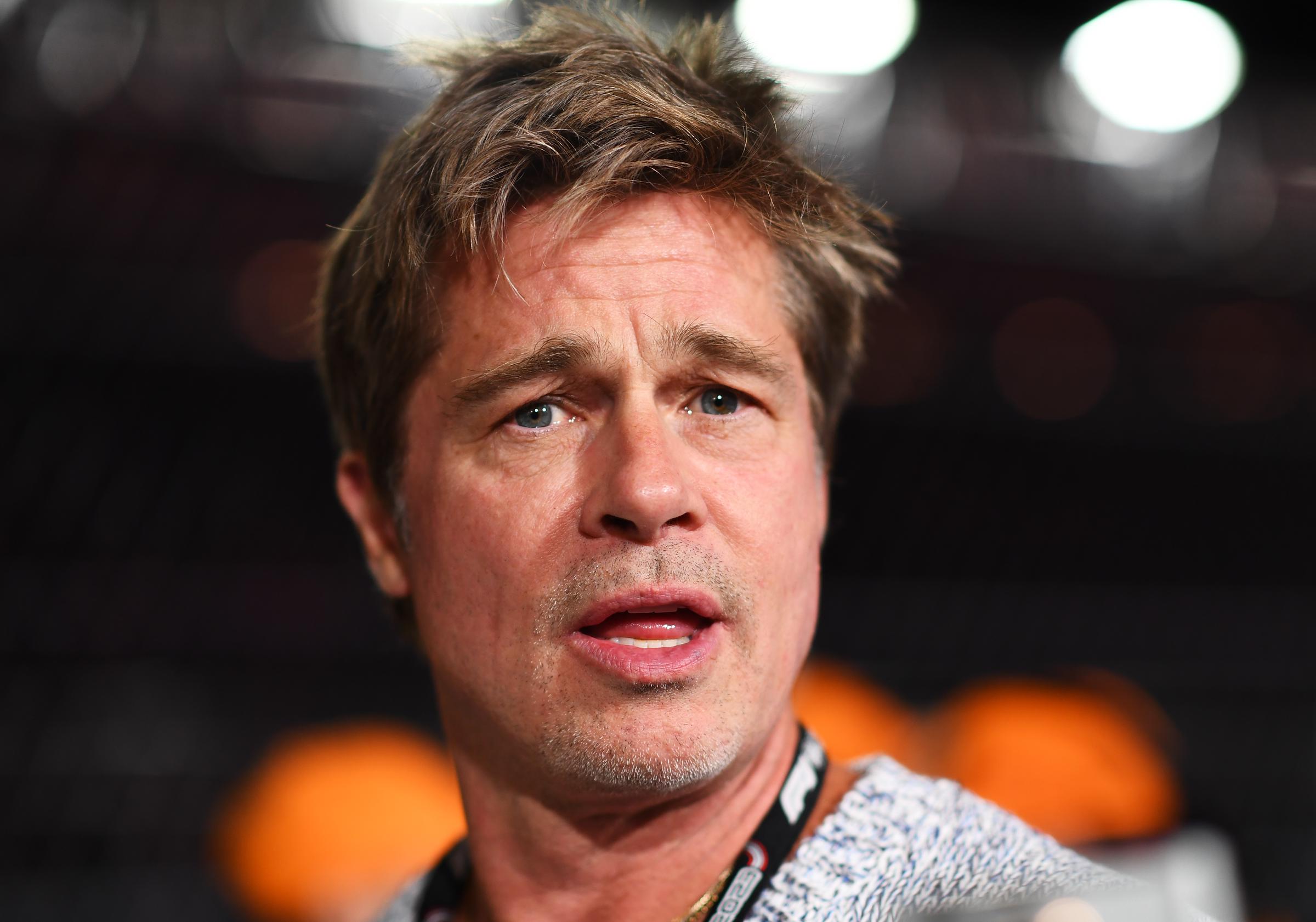 Brad Pitt avant le Grand Prix de F1 de Las Vegas à Las Vegas, Nevada, le 17 novembre 2023 | Source : Getty Images