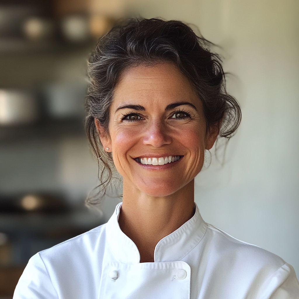 Un chef privé souriant | Source : Midjourney