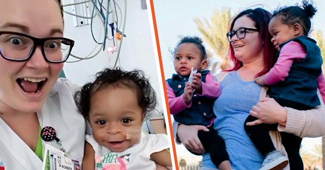 Après avoir rencontré un bébé victime de mauvais traitements, une infirmière décide de l'adopter, elle et sa sœur jumelle | Photo : Twitter/InsideEdition