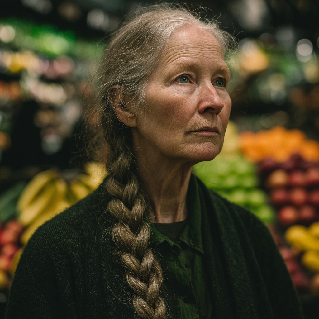 Une femme âgée émotive | Source : Midjourney