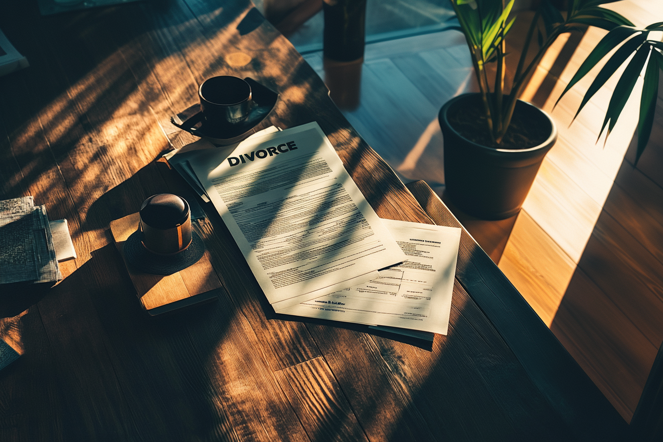 Papiers de divorce | Source : Midjourney